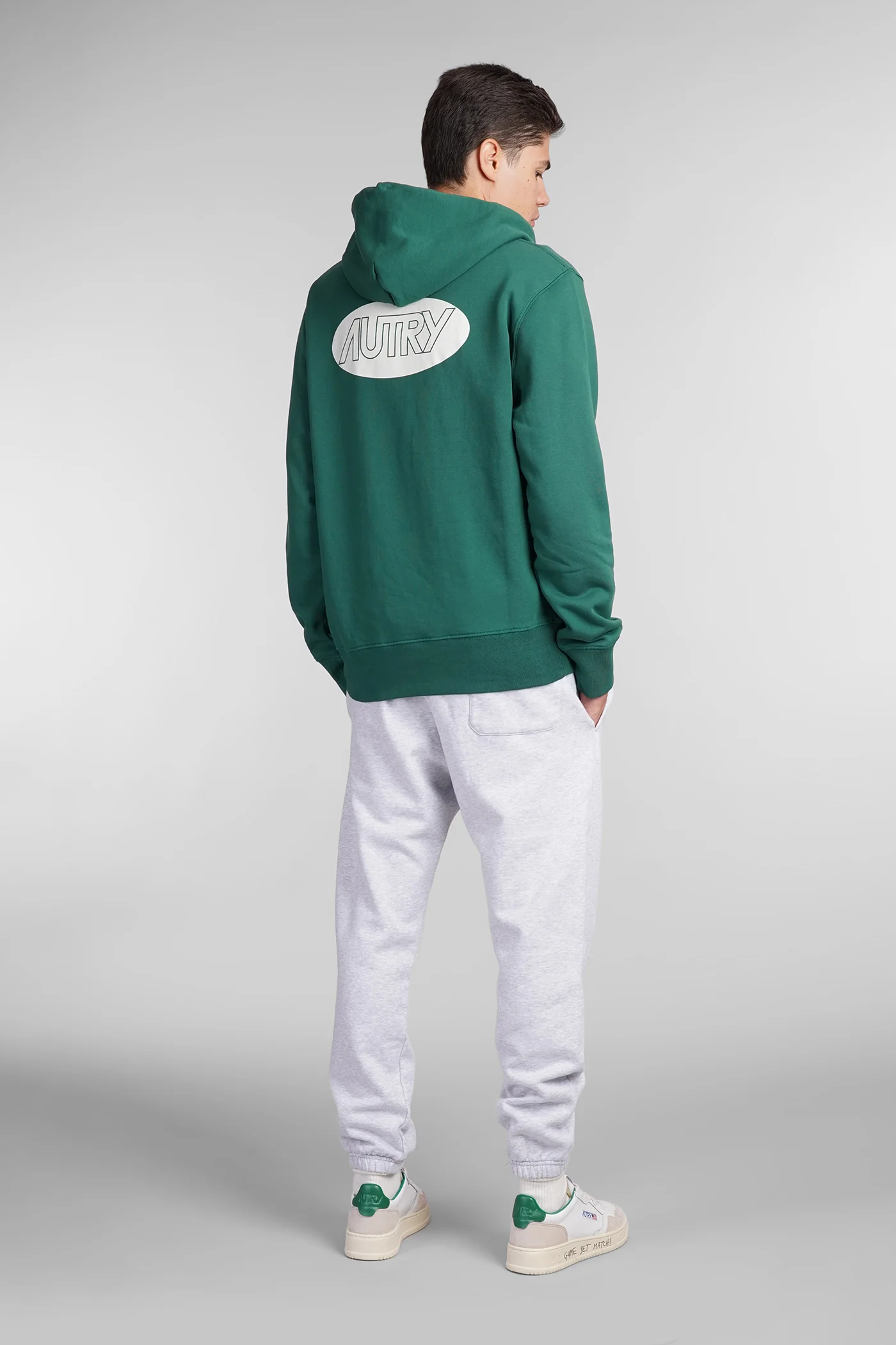 Sweatshirt in green cotton - Image 2