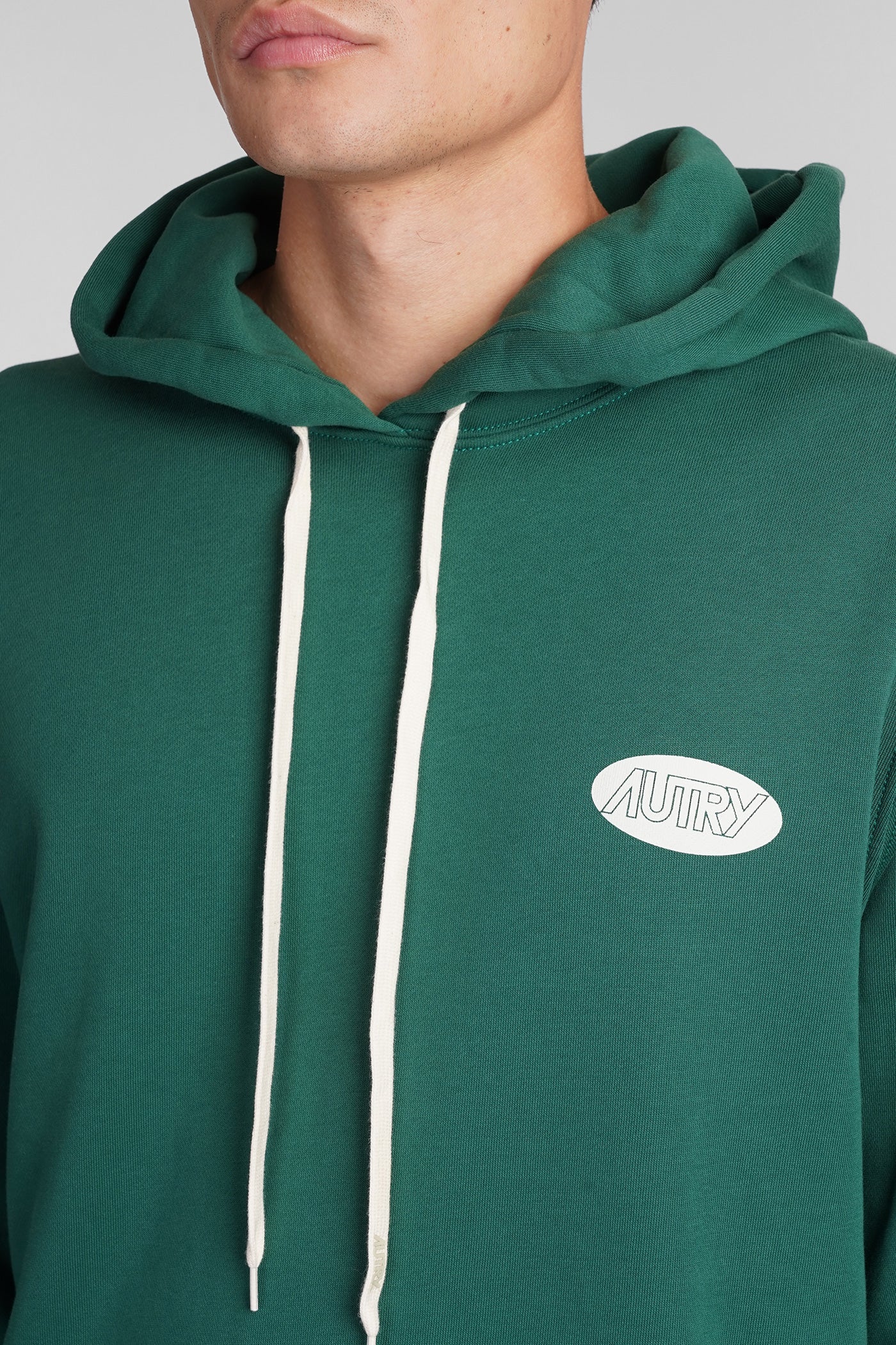 Sweatshirt in green cotton - Image 5