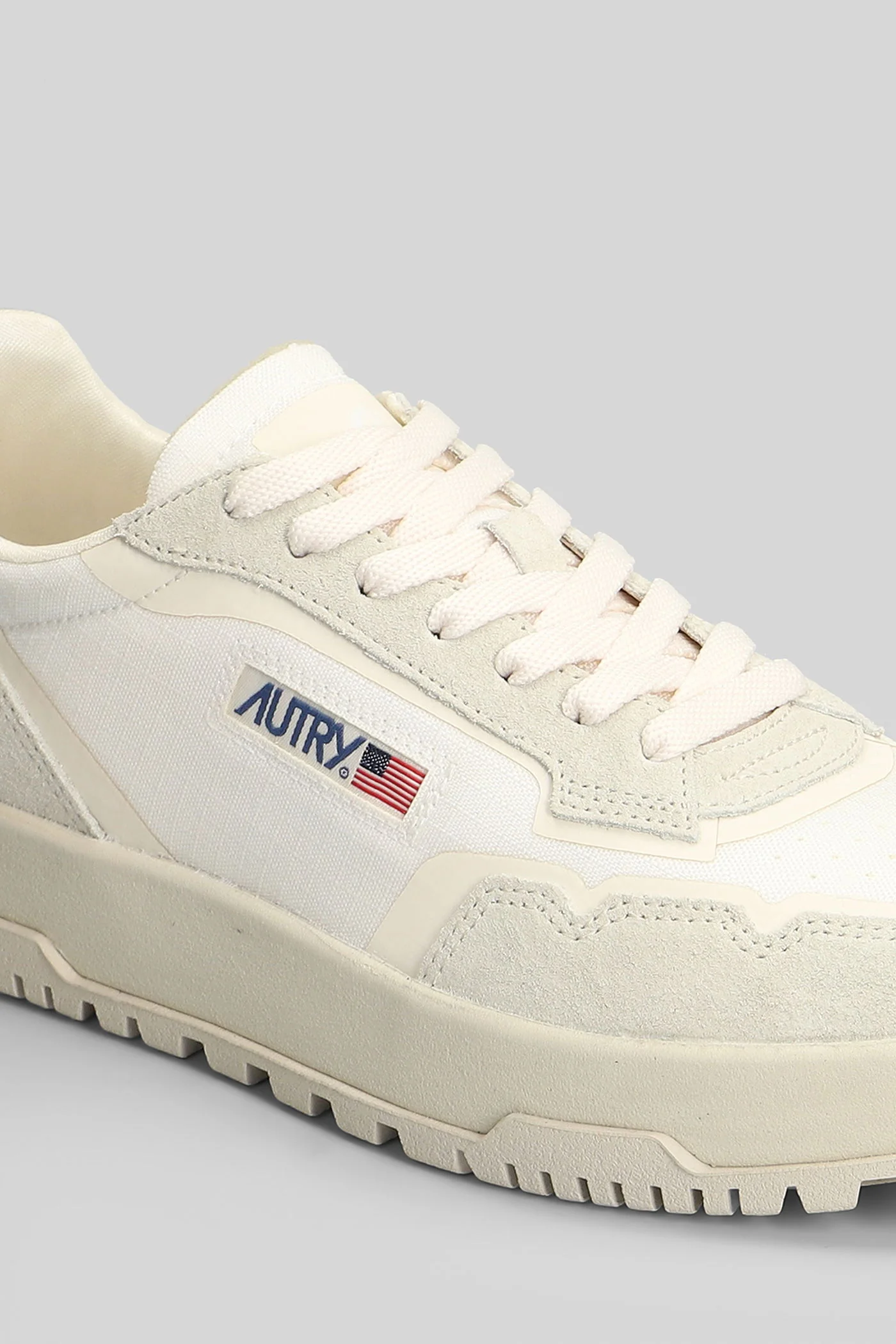 Wildpace Low Sneakers in white Suede and fabric - Image 10