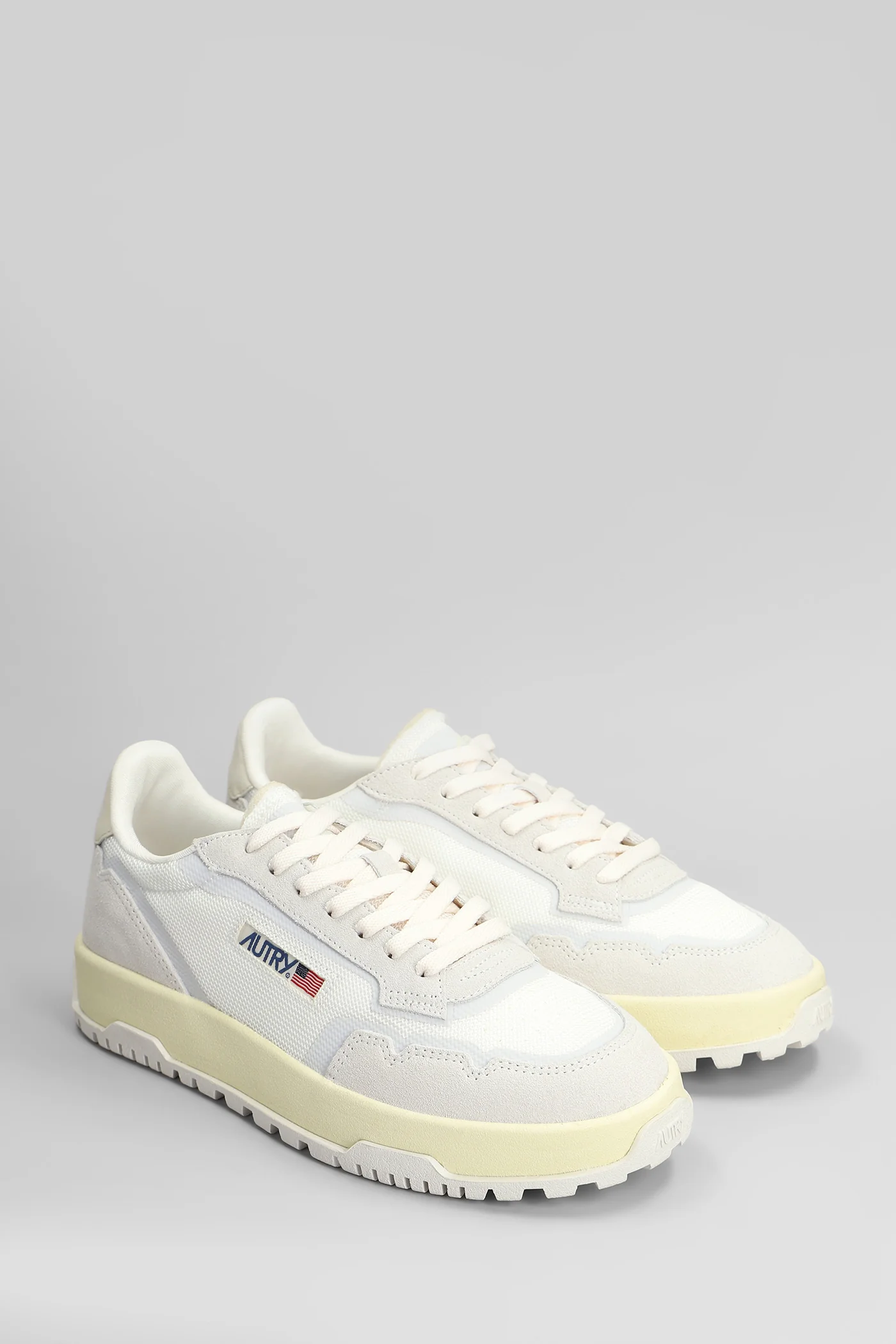 Wildpace Low Sneakers in white Suede and fabric - Image 12