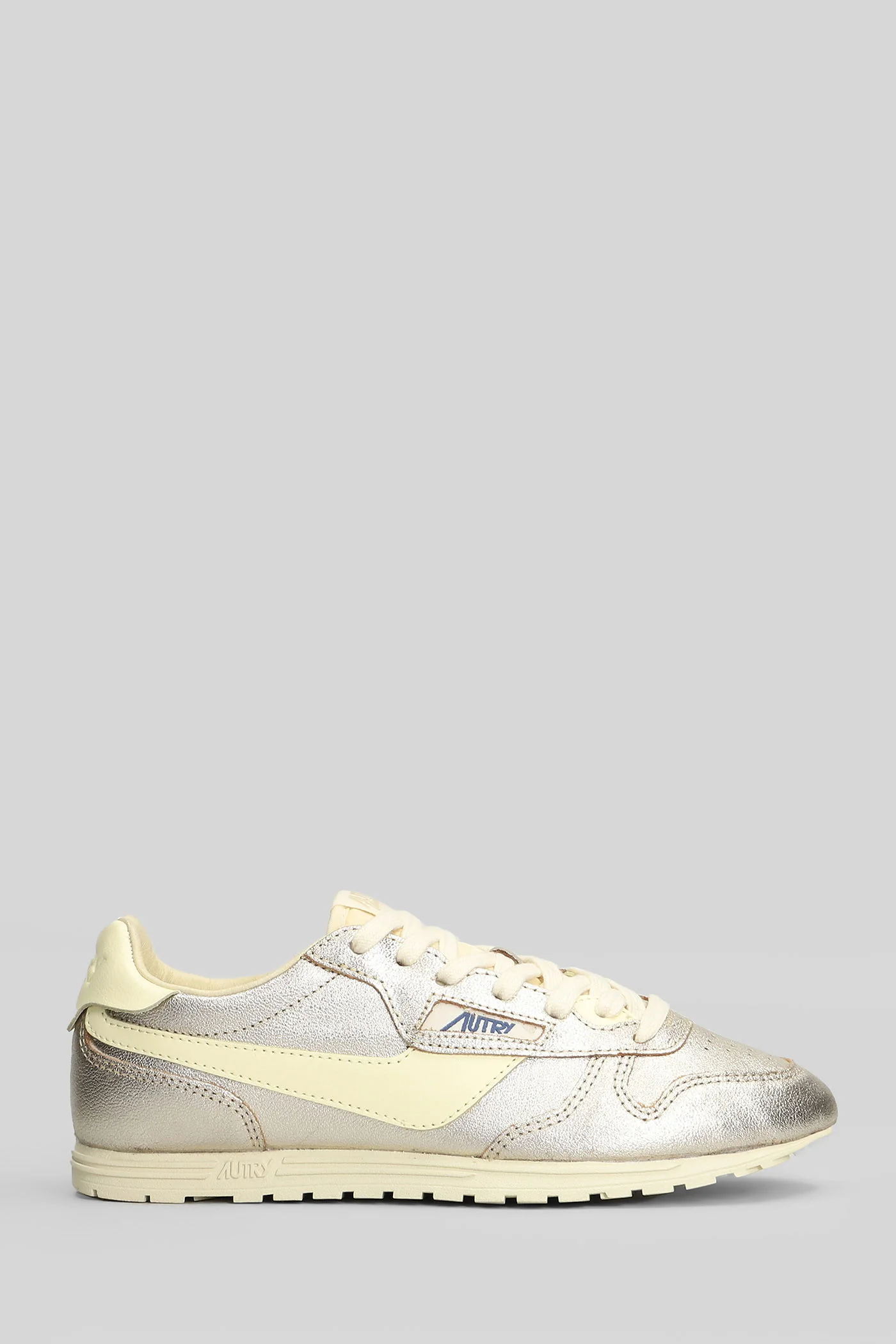 Windspin Low Sneakers in platinum leather