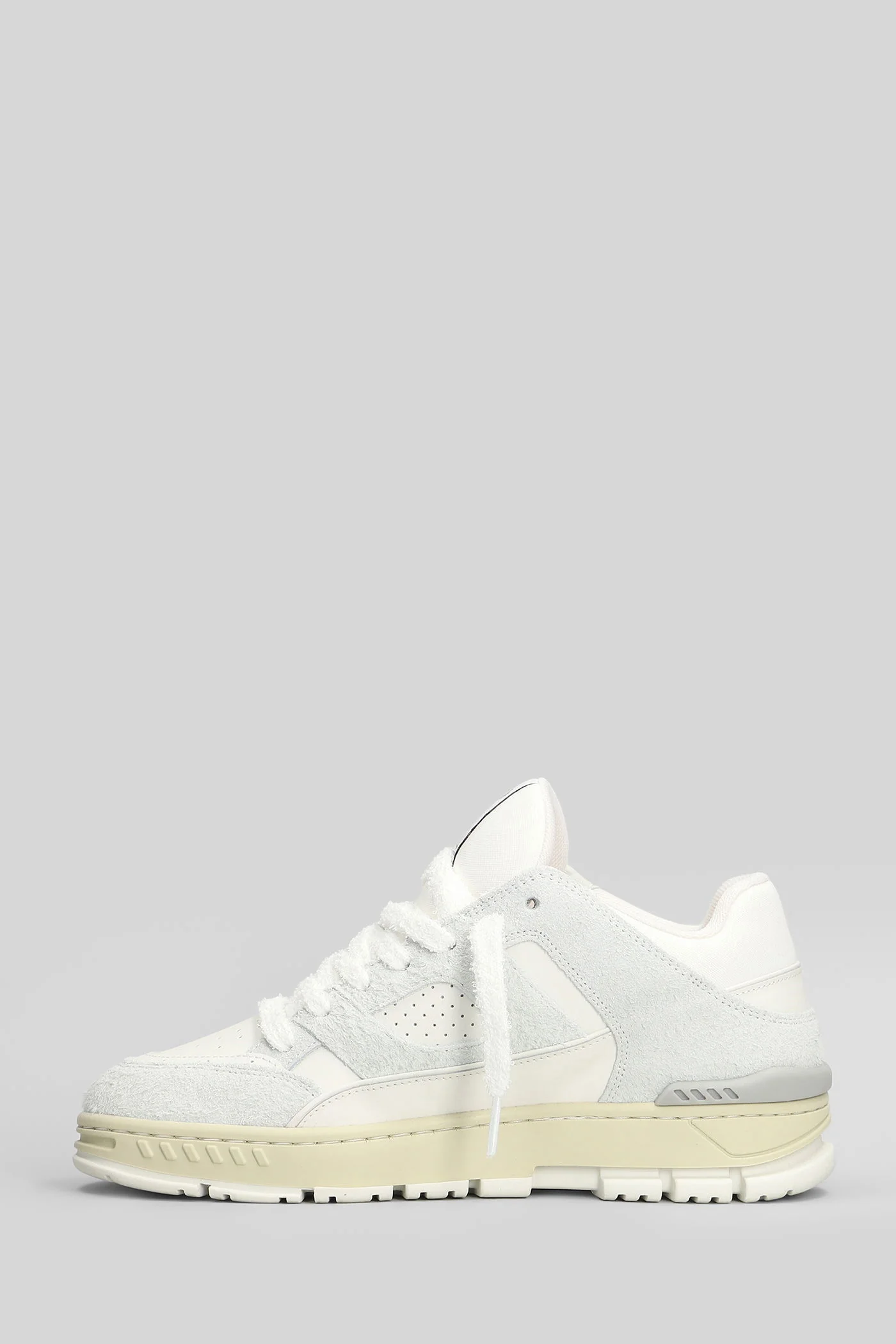 Area Lo Fluffy Sneakers in grey suede and leather - Image 3