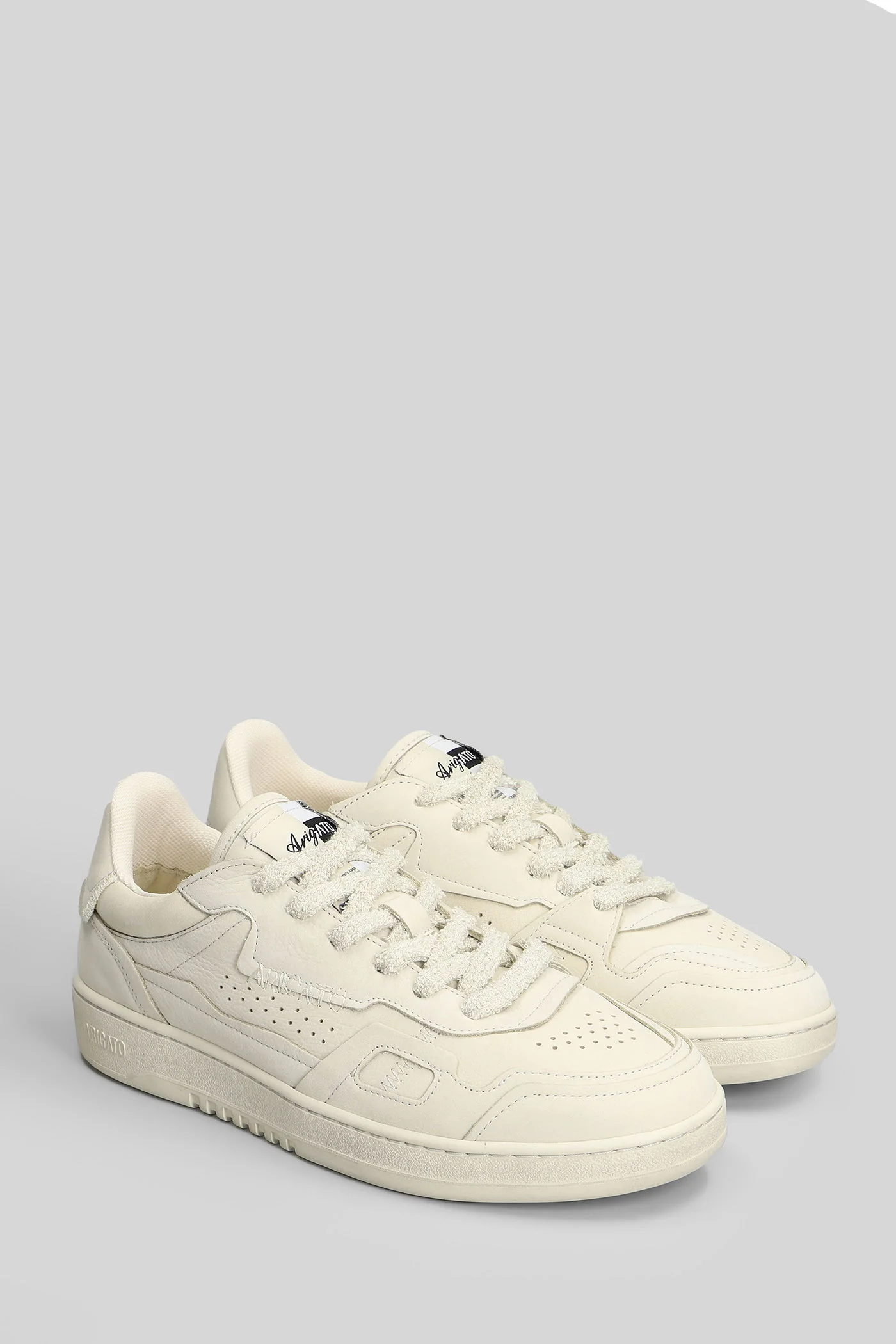 Dice Patchwork Sneakers in beige leather - Image 2