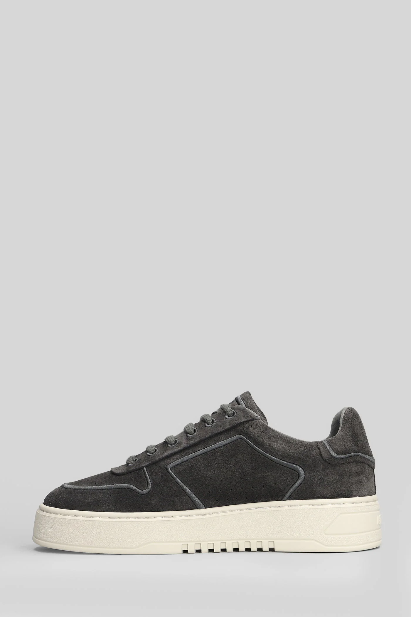 Orbit Embroidery Sne Sneakers in grey suede - Image 3