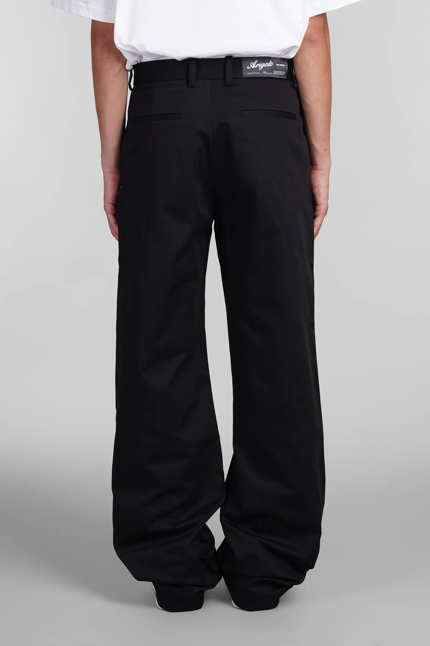 Pants in black cotton - Image 3
