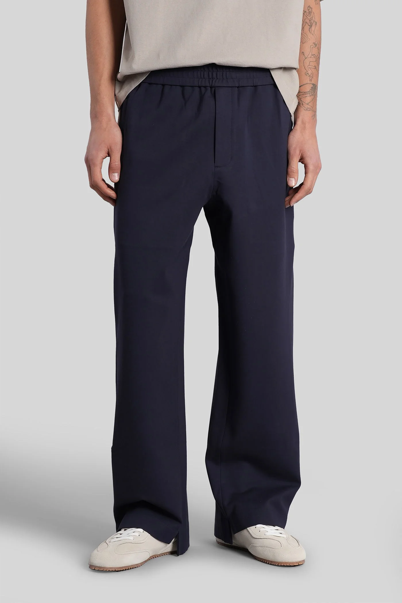 Shaw Track Pants Pants in blue cotton - Image 11
