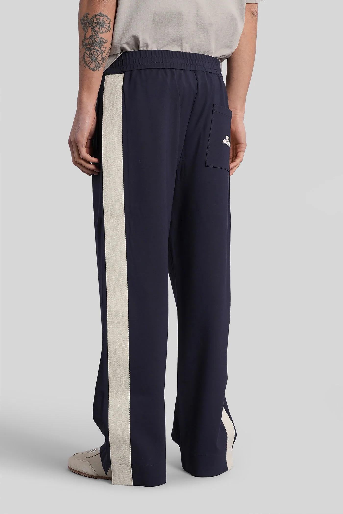 Shaw Track Pants Pants in blue cotton - Image 3