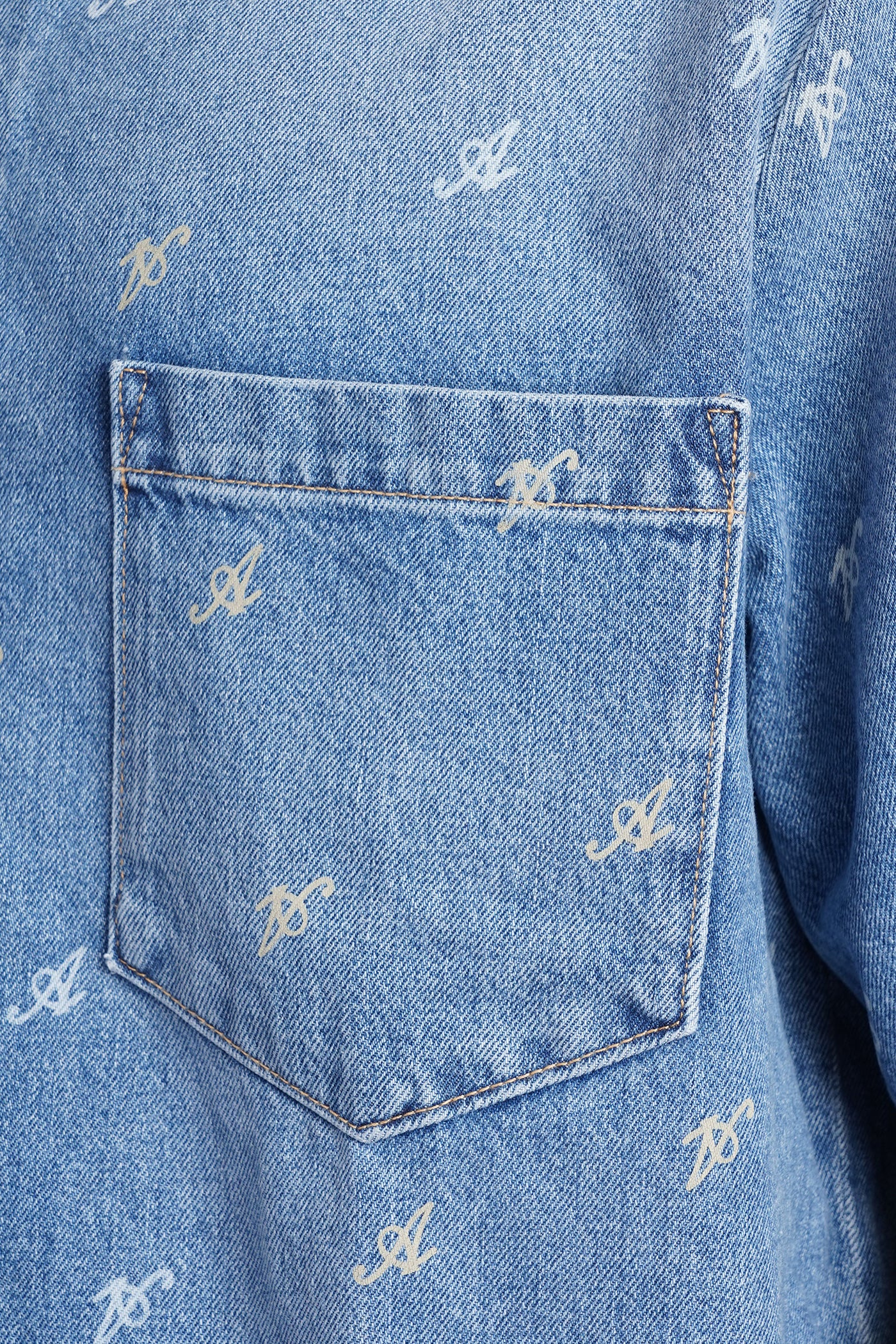 Shirt in cyan cotton - Image 5