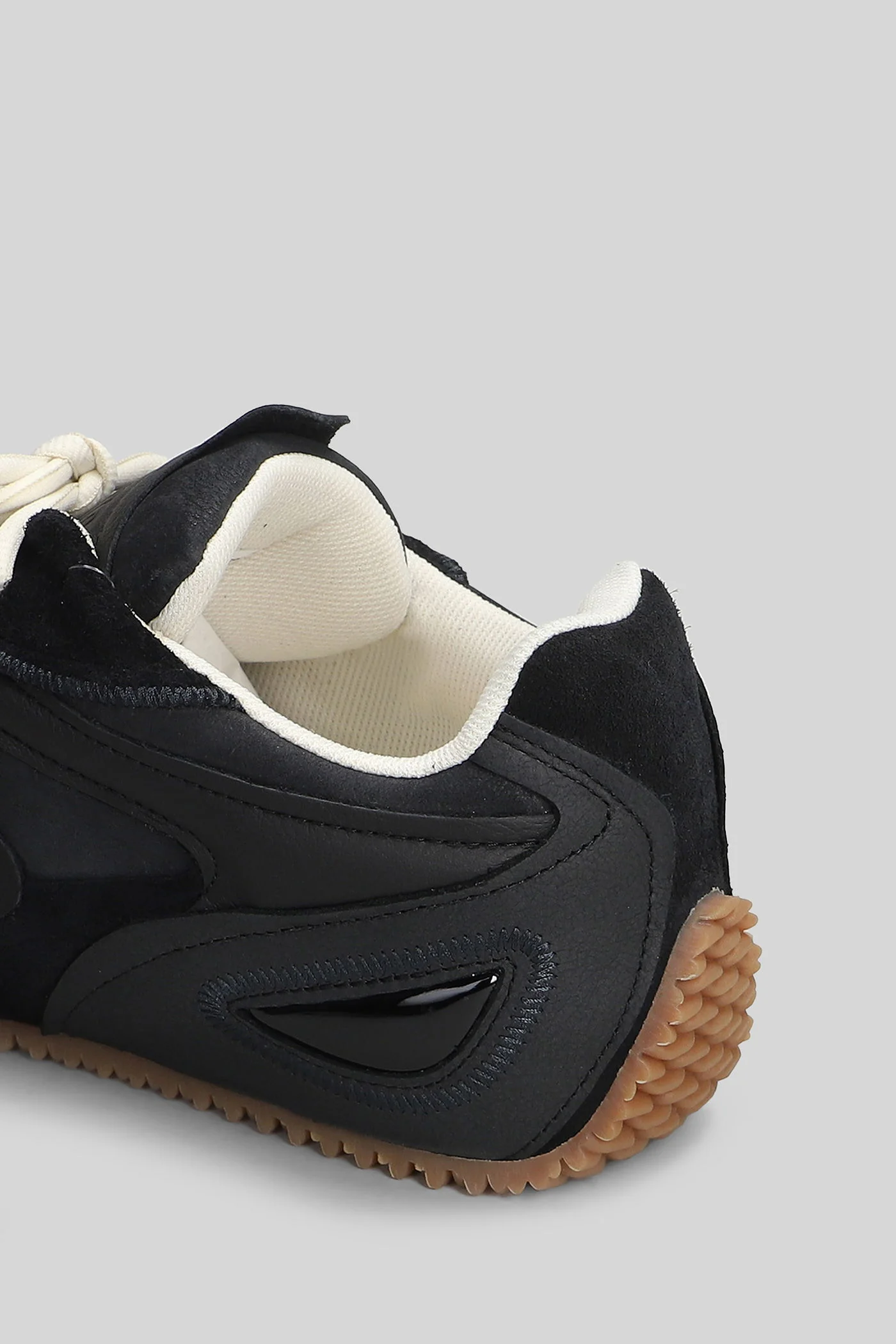 Slow Runner Sneakers in black suede and leather - Image 5