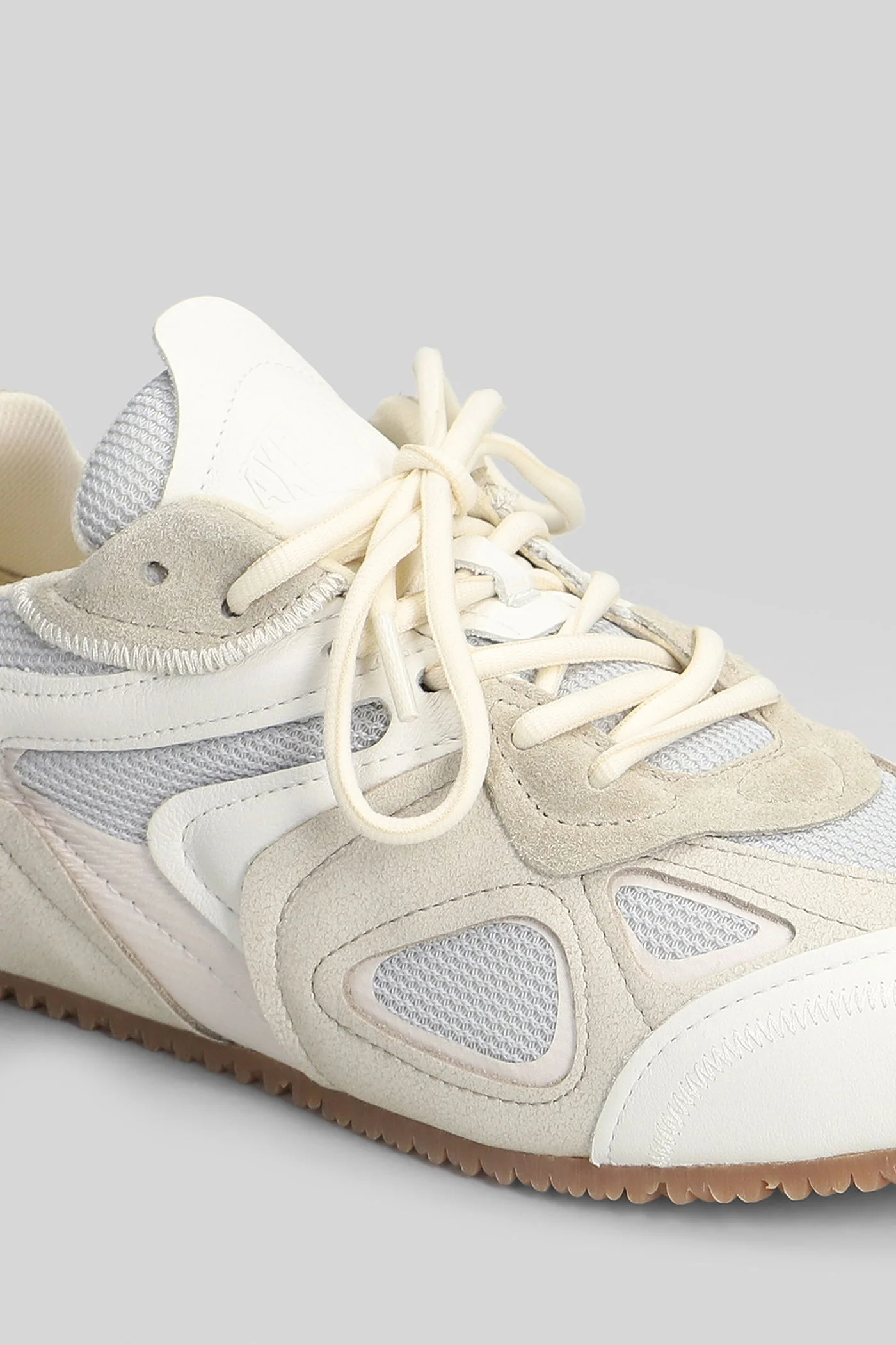 Slow Runner Sneakers in white leather and fabric - Image 20