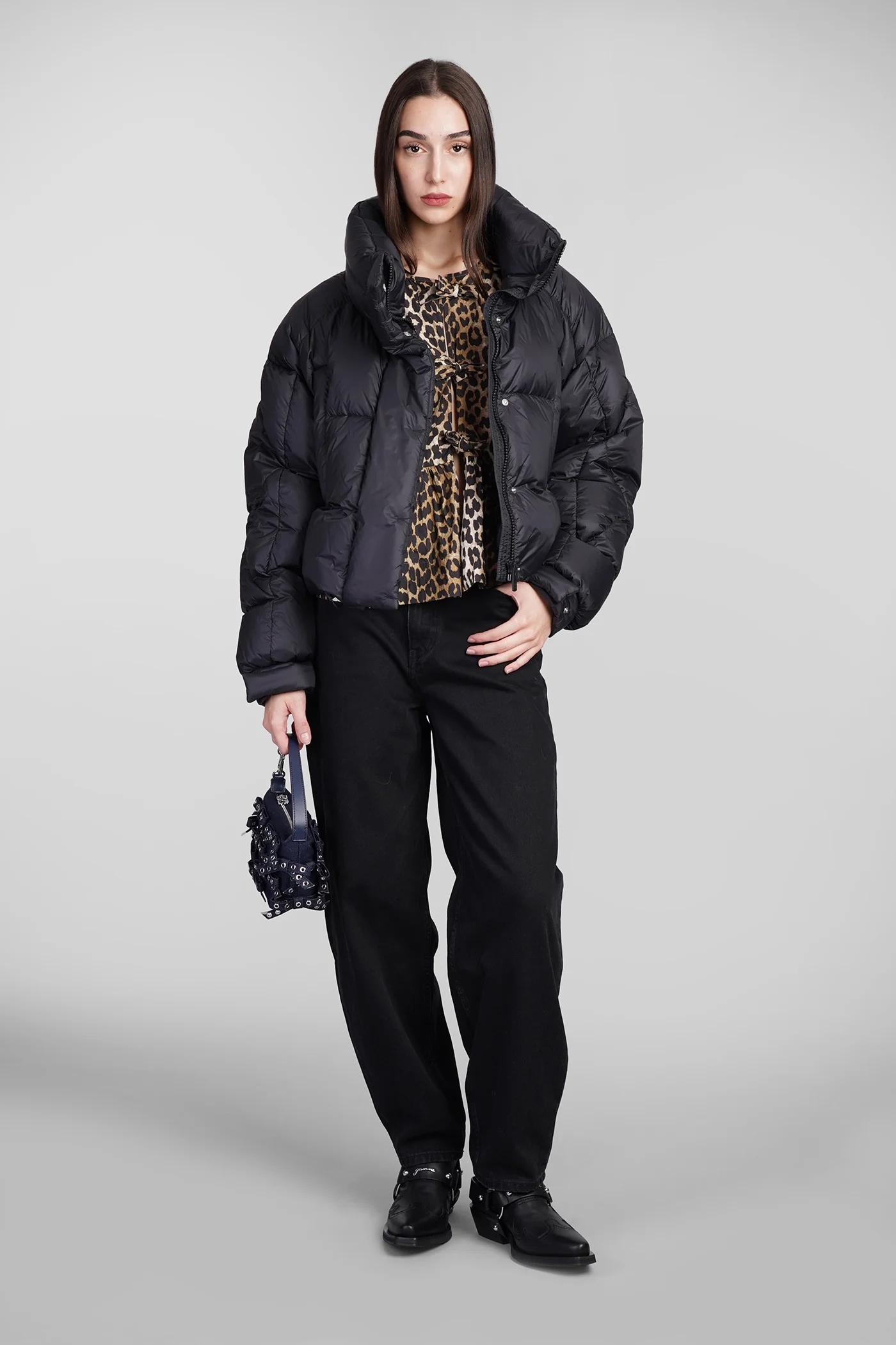 puffer in black polyamide - Image 2