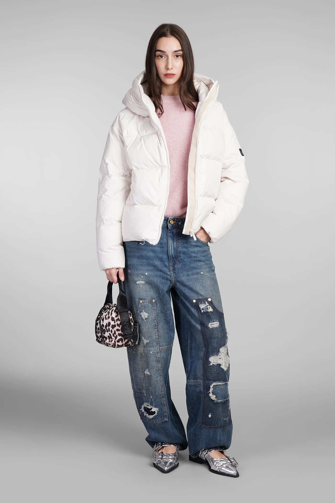W cloud cba puffer in beige polyester - Image 2