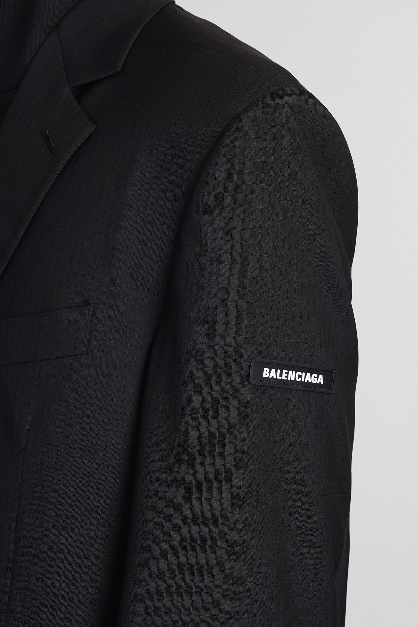 Blazer in black wool - Image 5