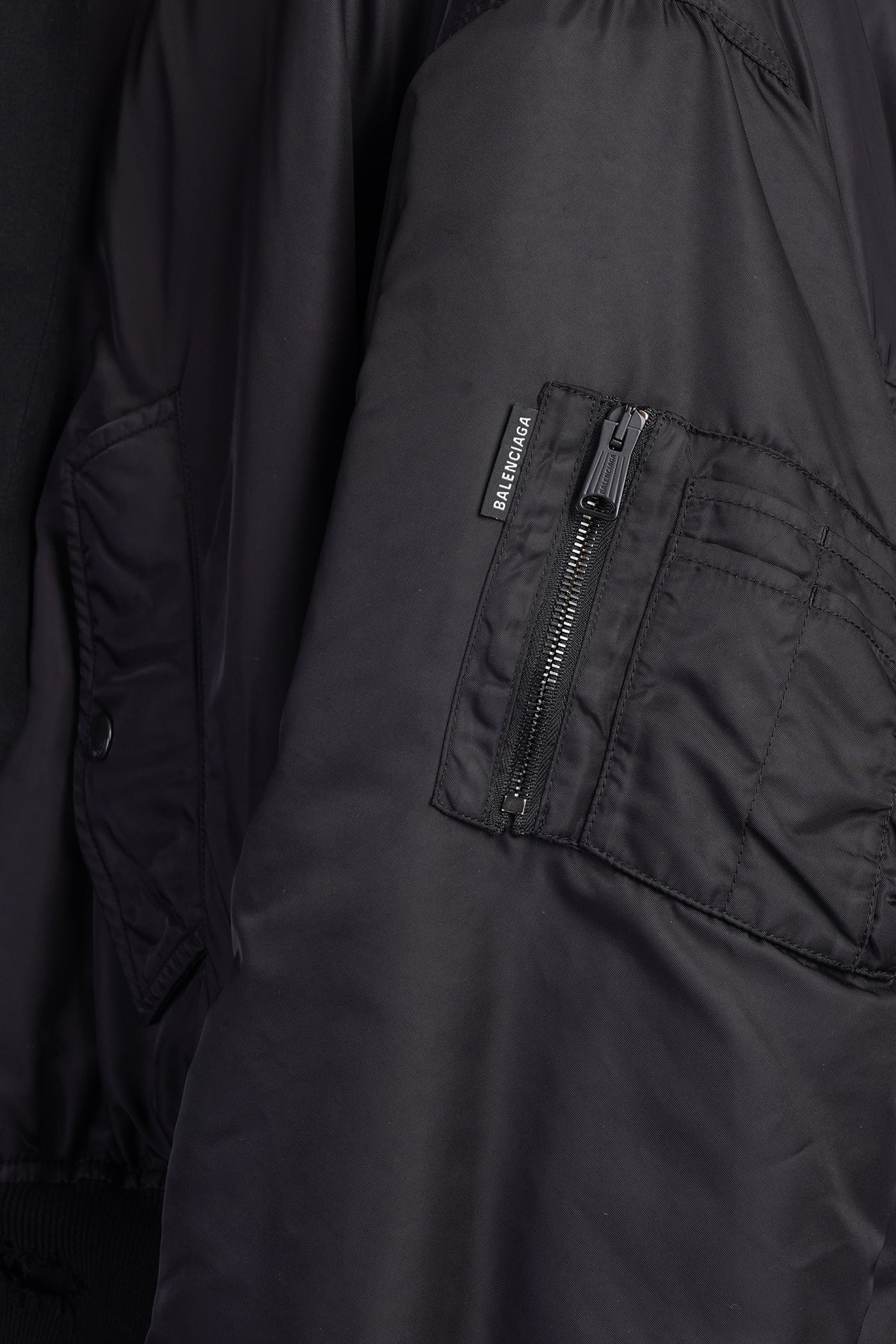 Bomber Jacket in black polyamide - Image 5