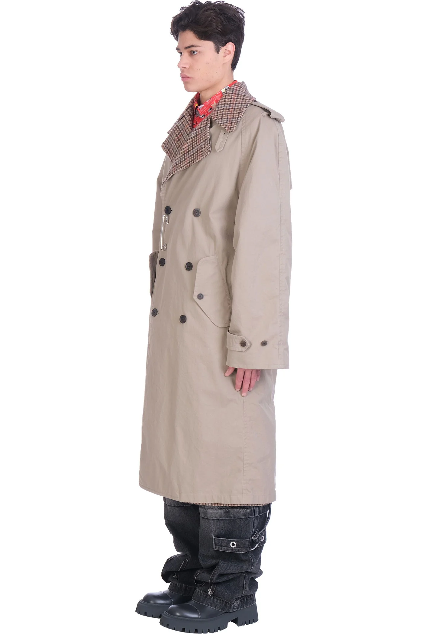 Coat in beige cotton - Image 4