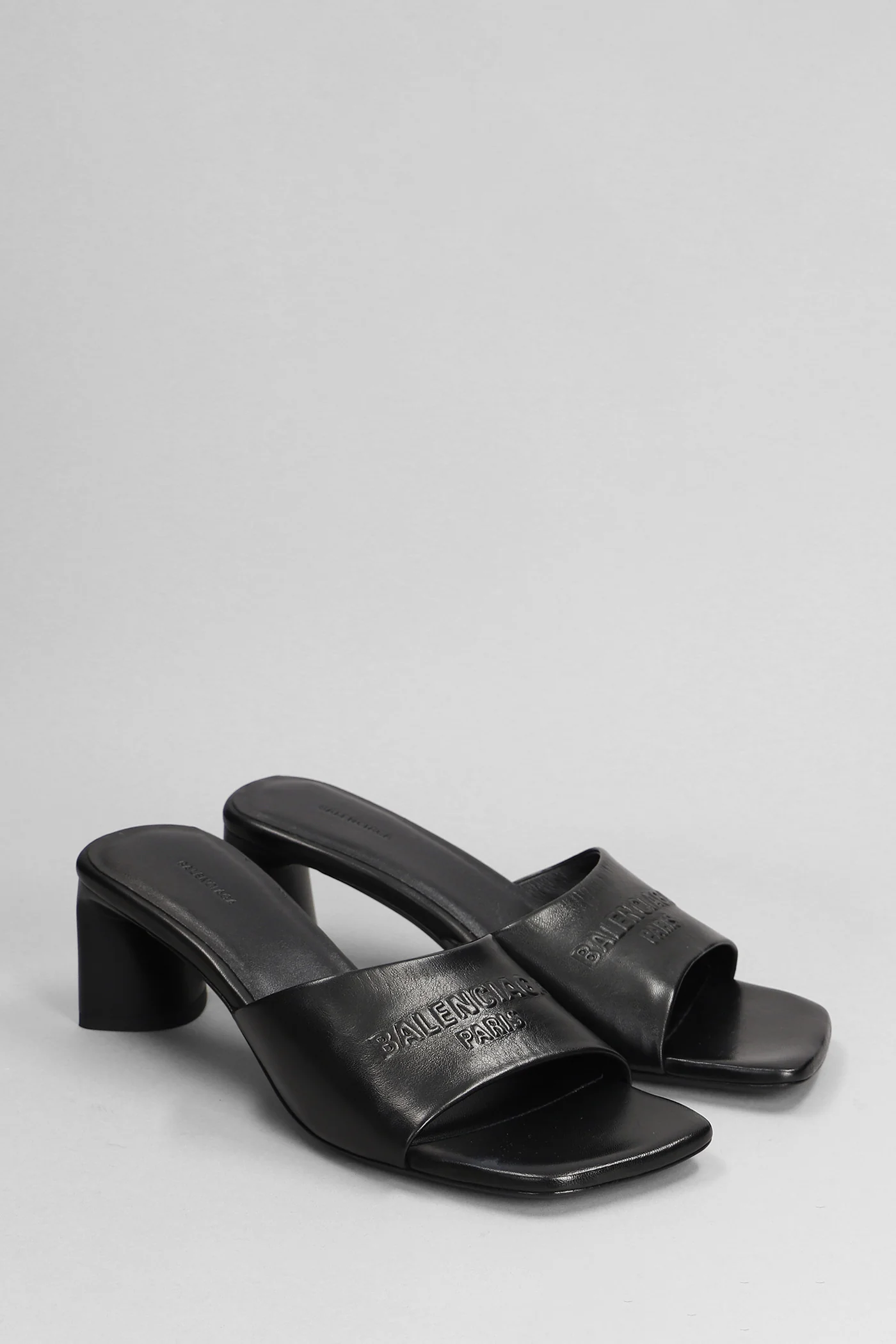 Dutyfree sandal Slipper-Mule in black leather - Image 2