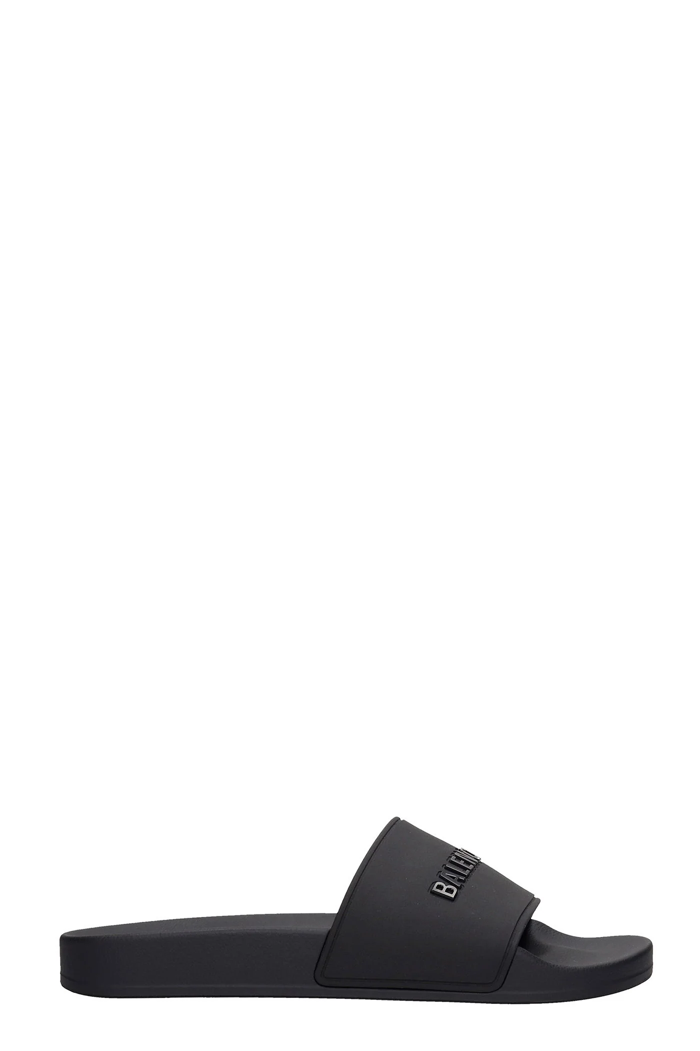 Flats in black rubber/plasic