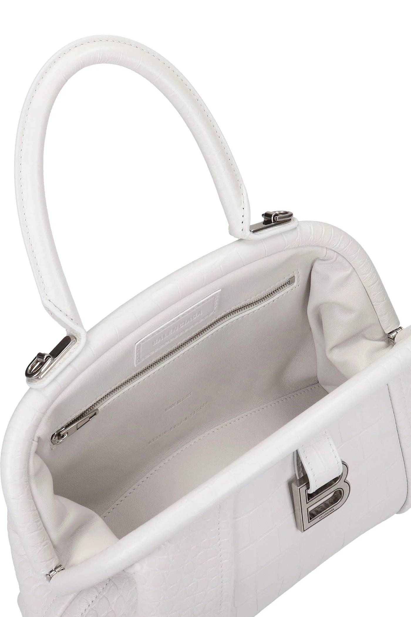 Frame basg s Hand bag in white leather - Image 5