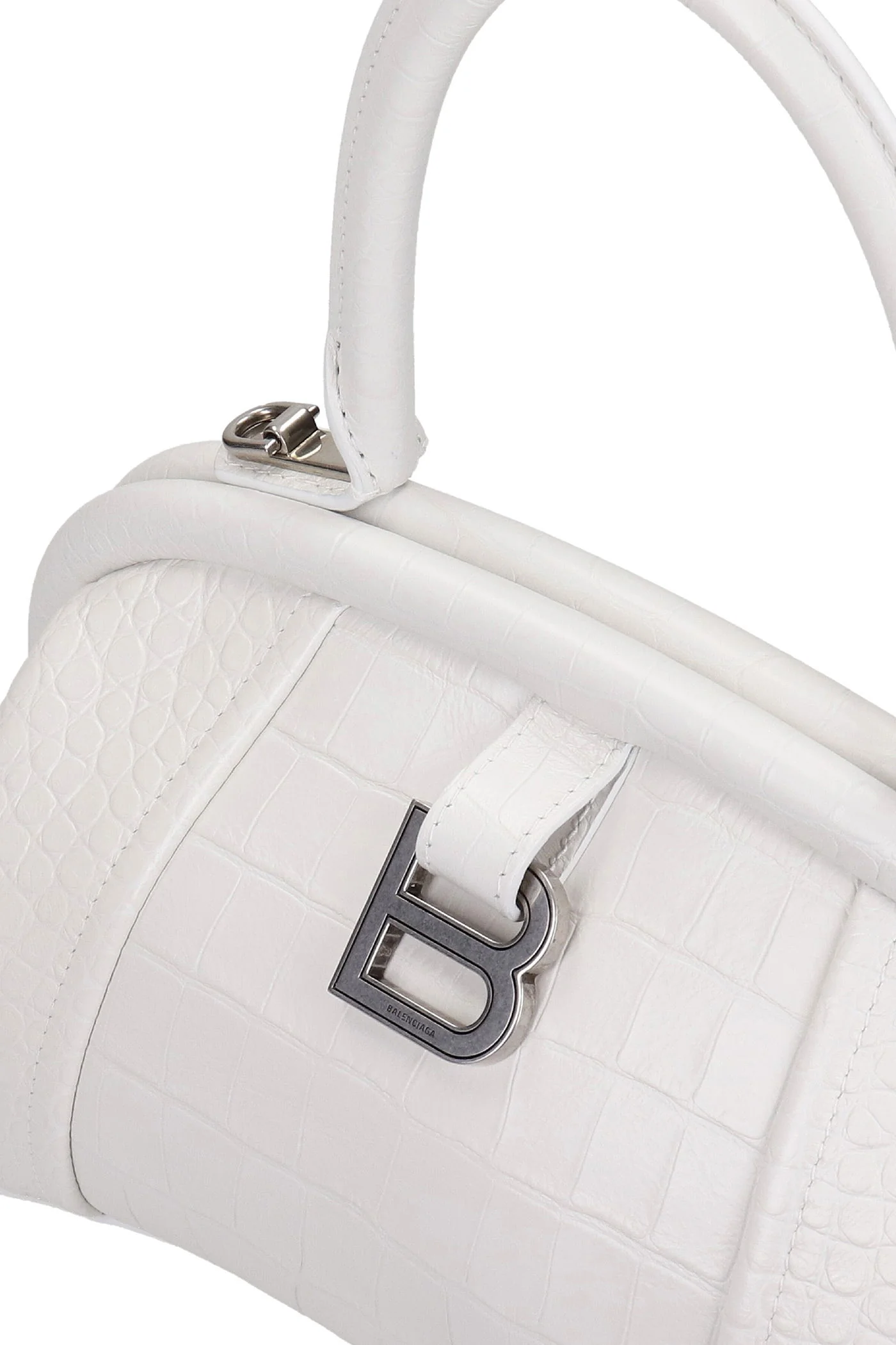 Frame basg s Hand bag in white leather - Image 6