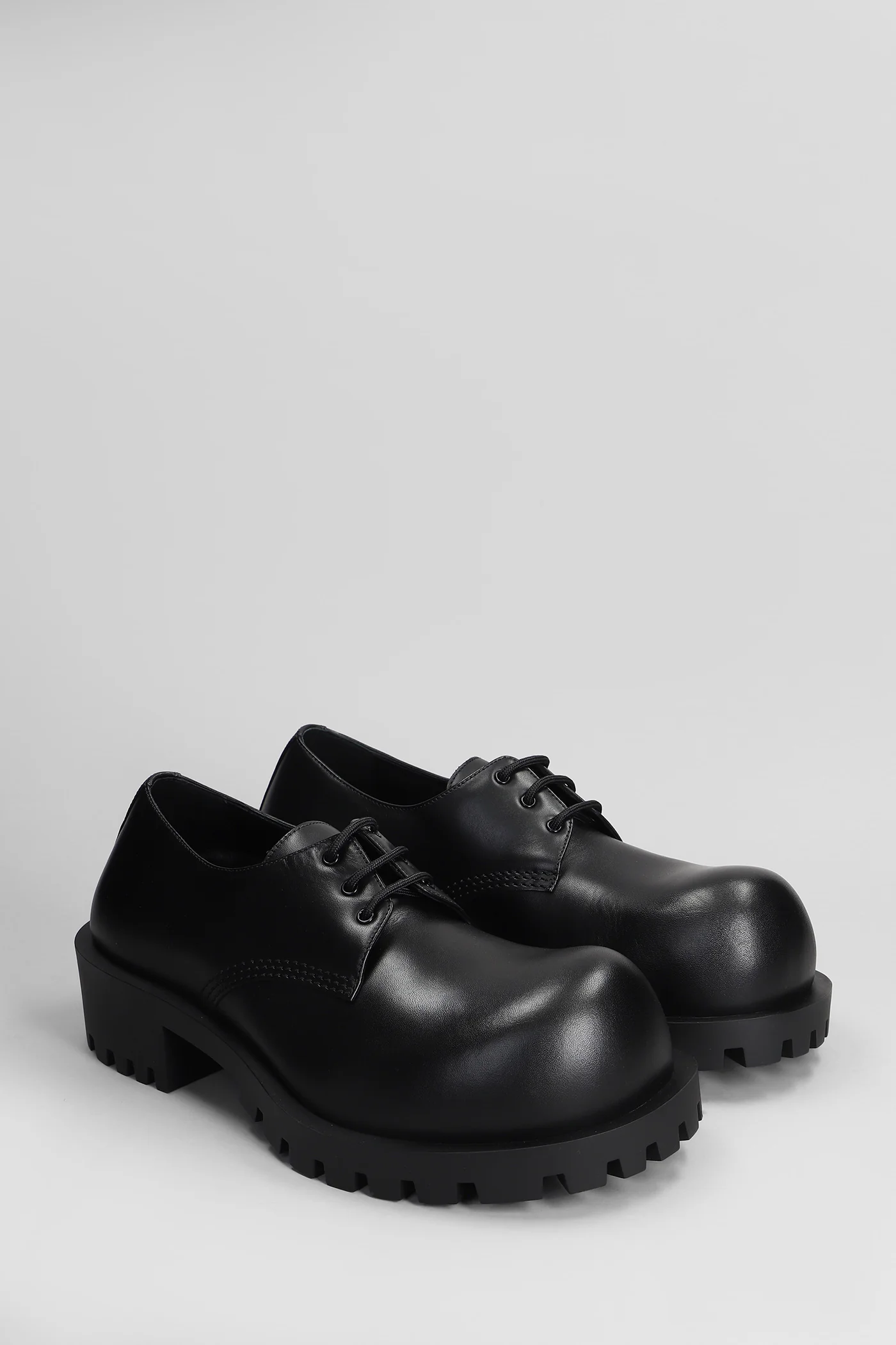 Hummer derbie Lace up shoes in black leather - Image 2
