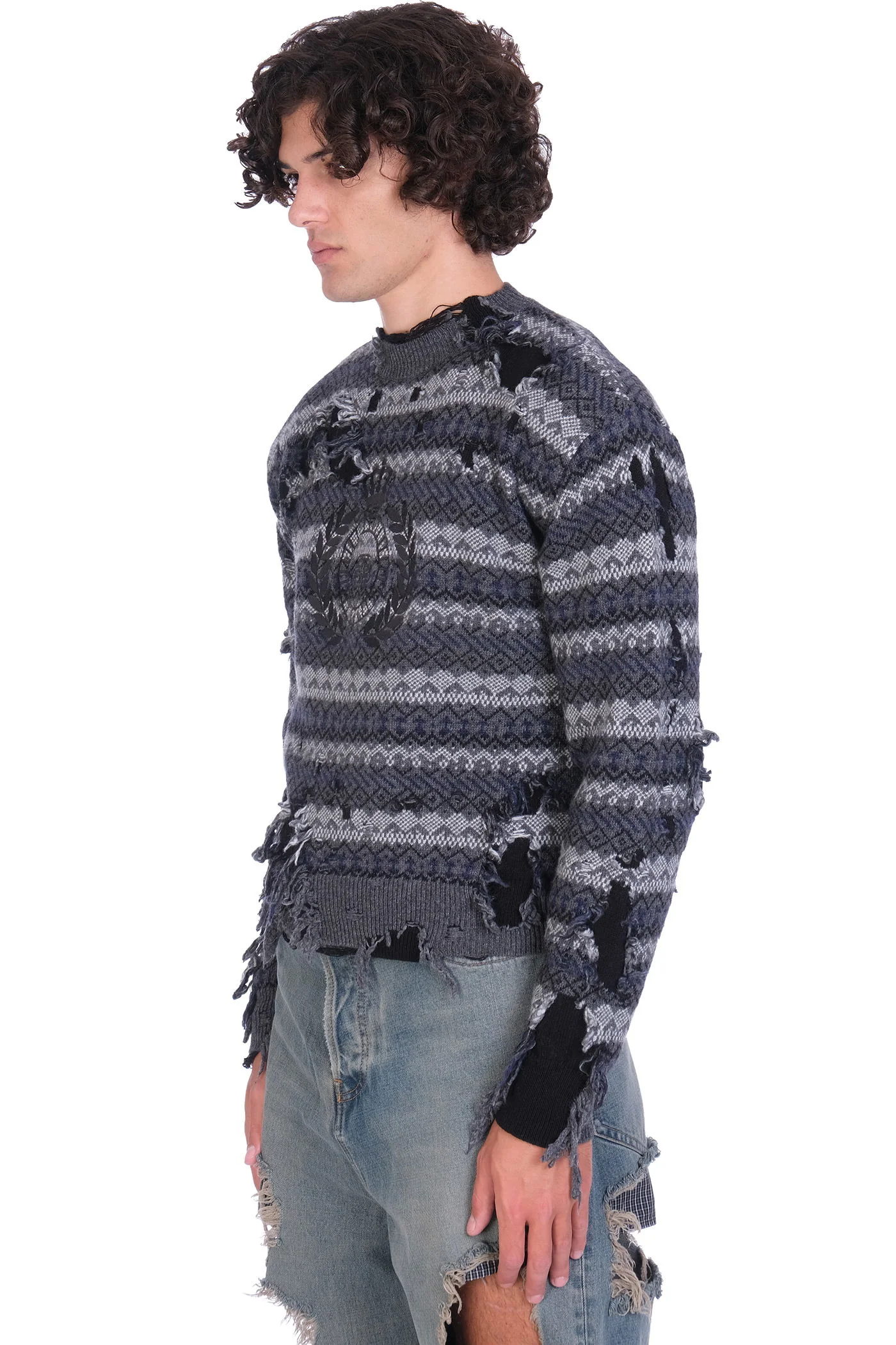 Knitwear in grey wool - Image 4
