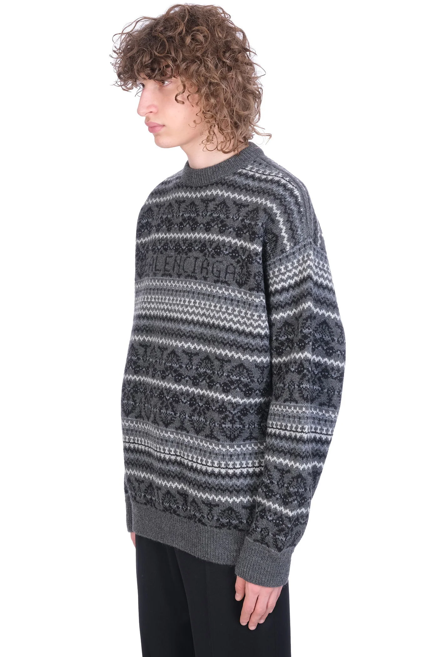 Knitwear in grey wool - Image 4