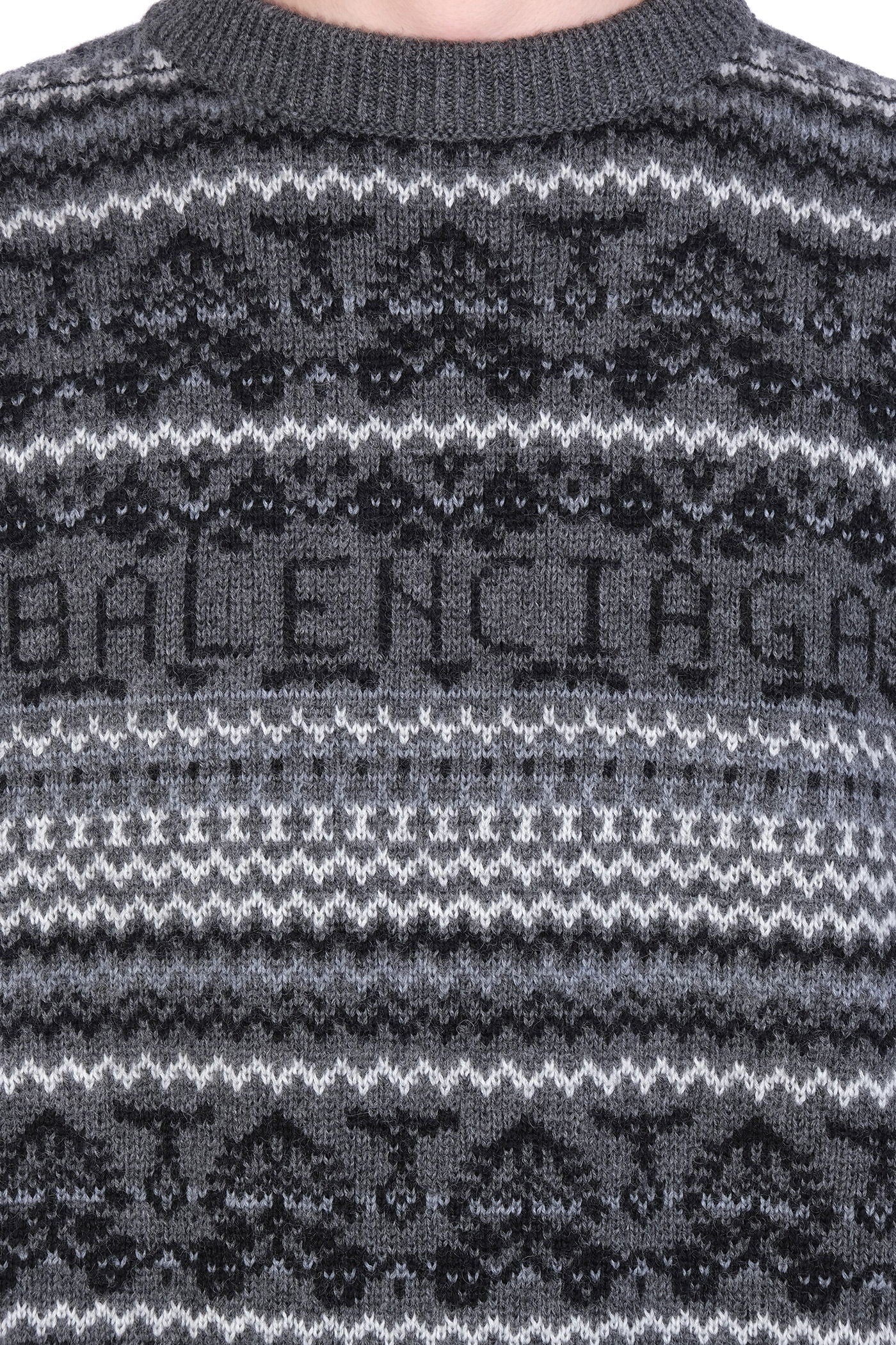 Knitwear in grey wool - Image 5