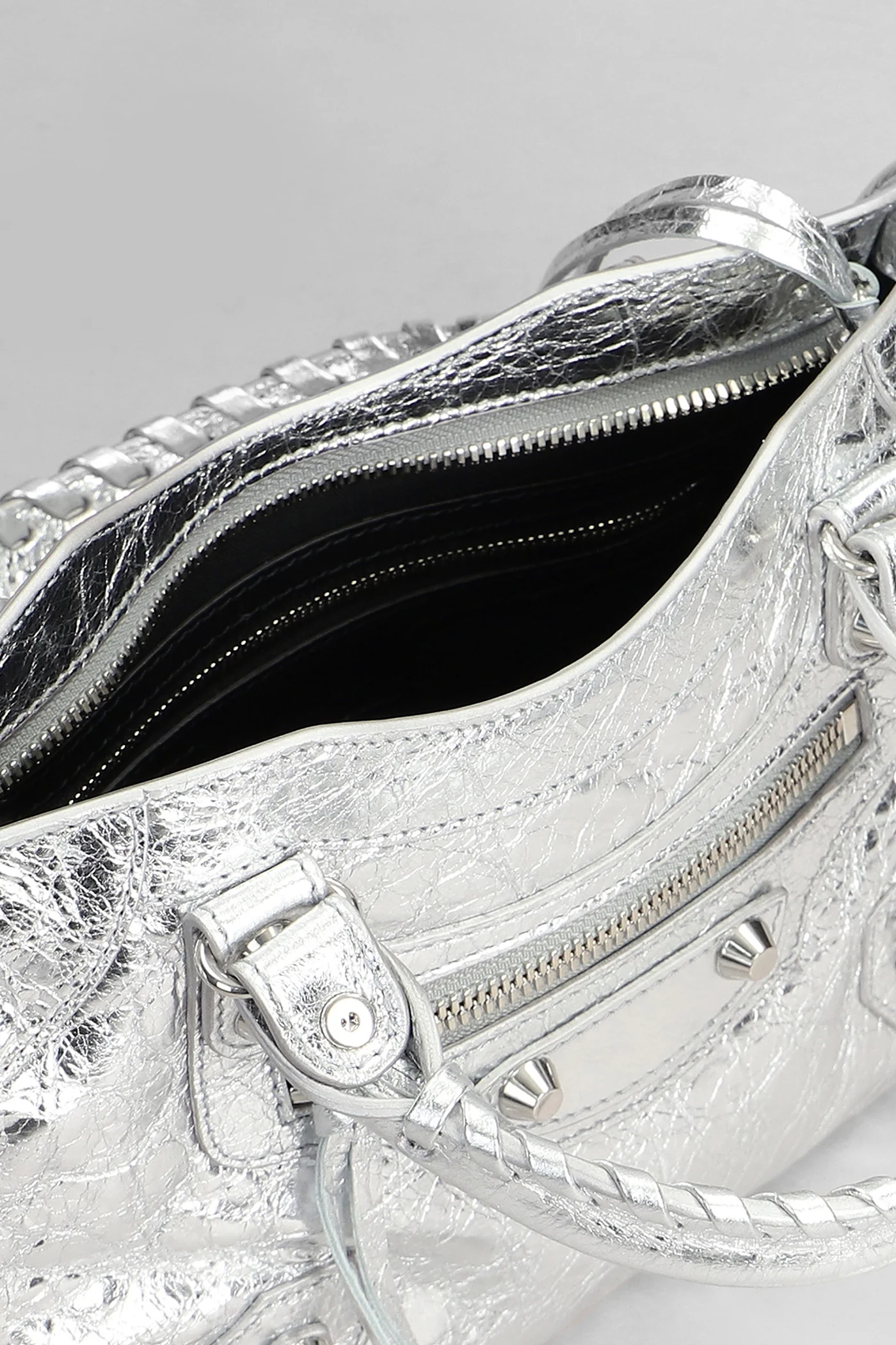 Le city mini bag Hand bag in silver leather - Image 4