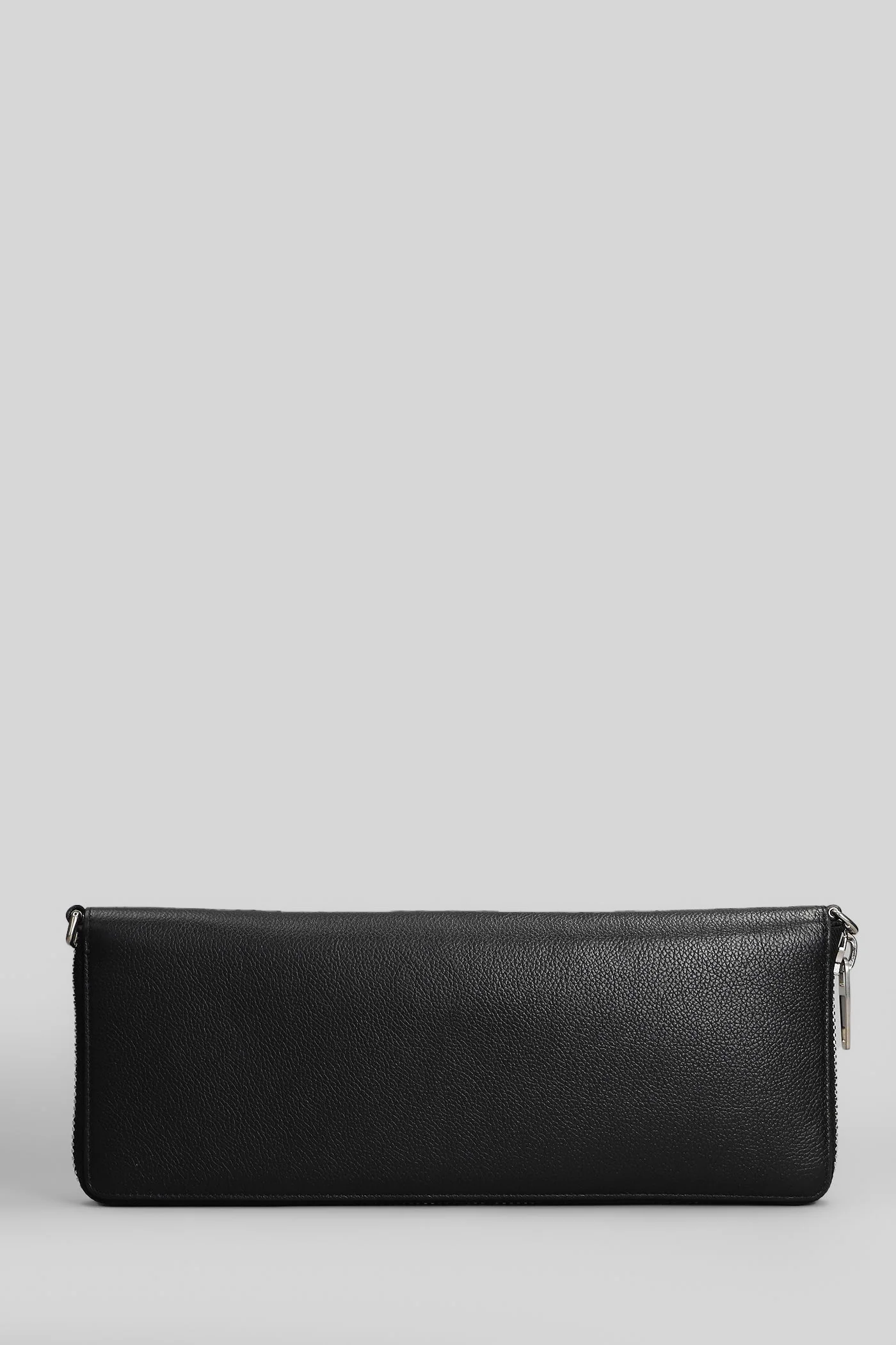 Leash Clutch in black leather - Image 3