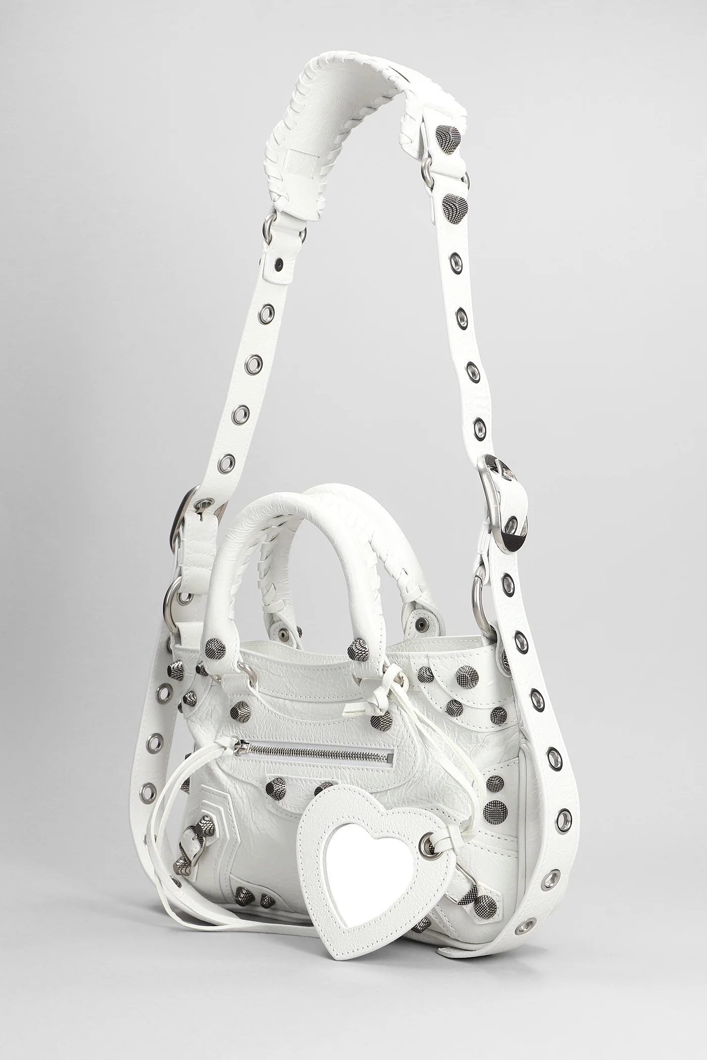 Neo cagole tote s Hand bag in white leather - Image 3