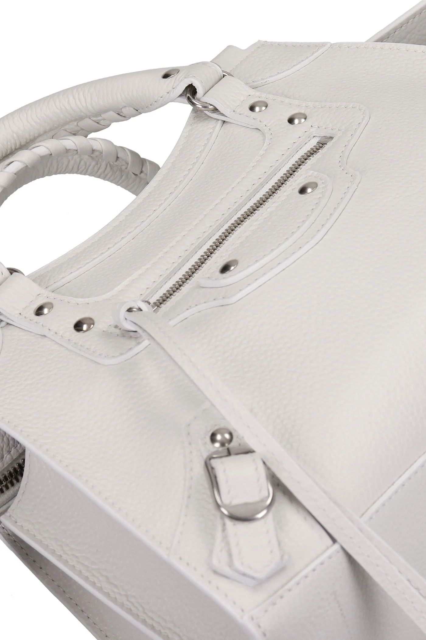 Neo city xa Hand bag in white leather - Image 6