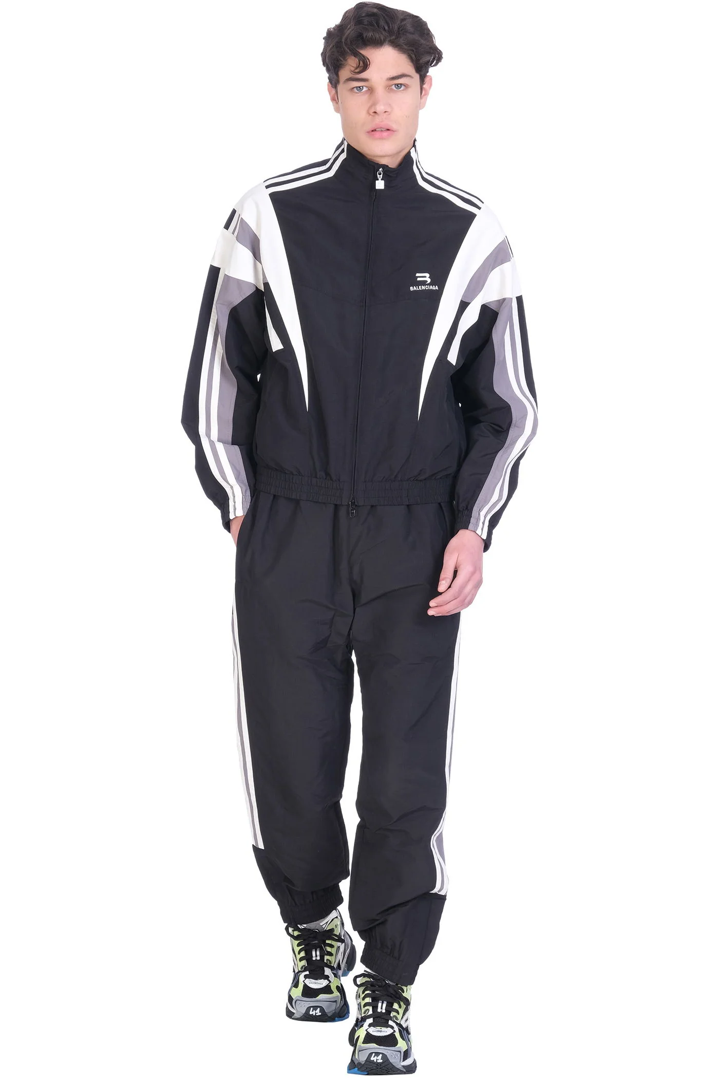 Pants in black polyamide - Image 2