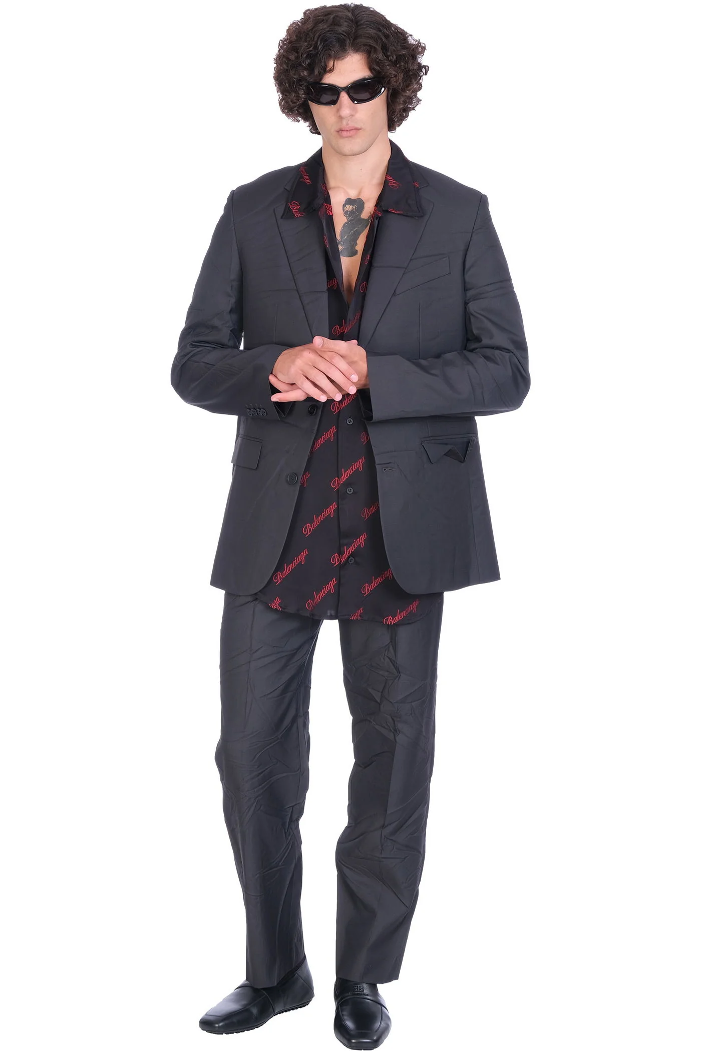Pants in black polyester - Image 2