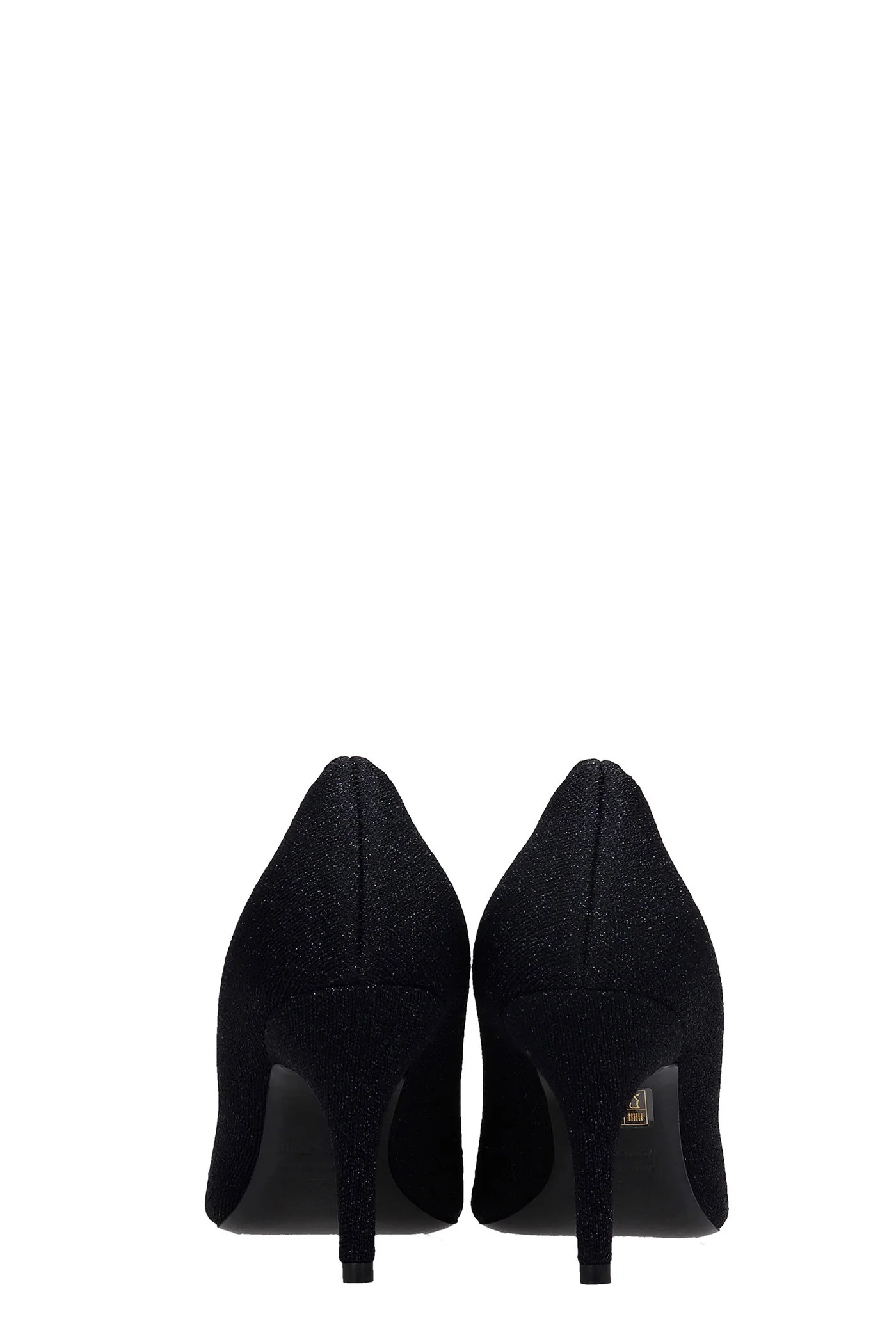 Pumps in black synthetic fibers - Image 5