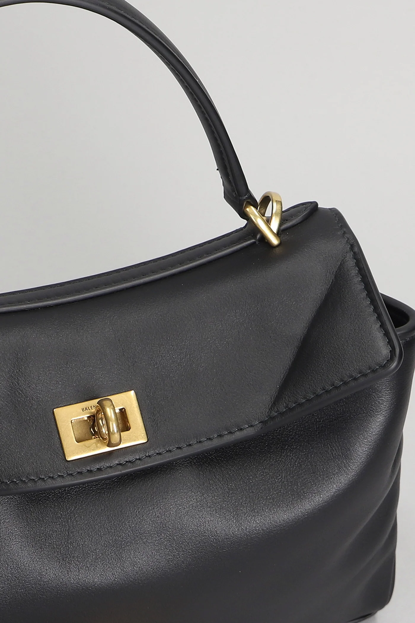 Rodeo Hand bag in black leather - Image 4