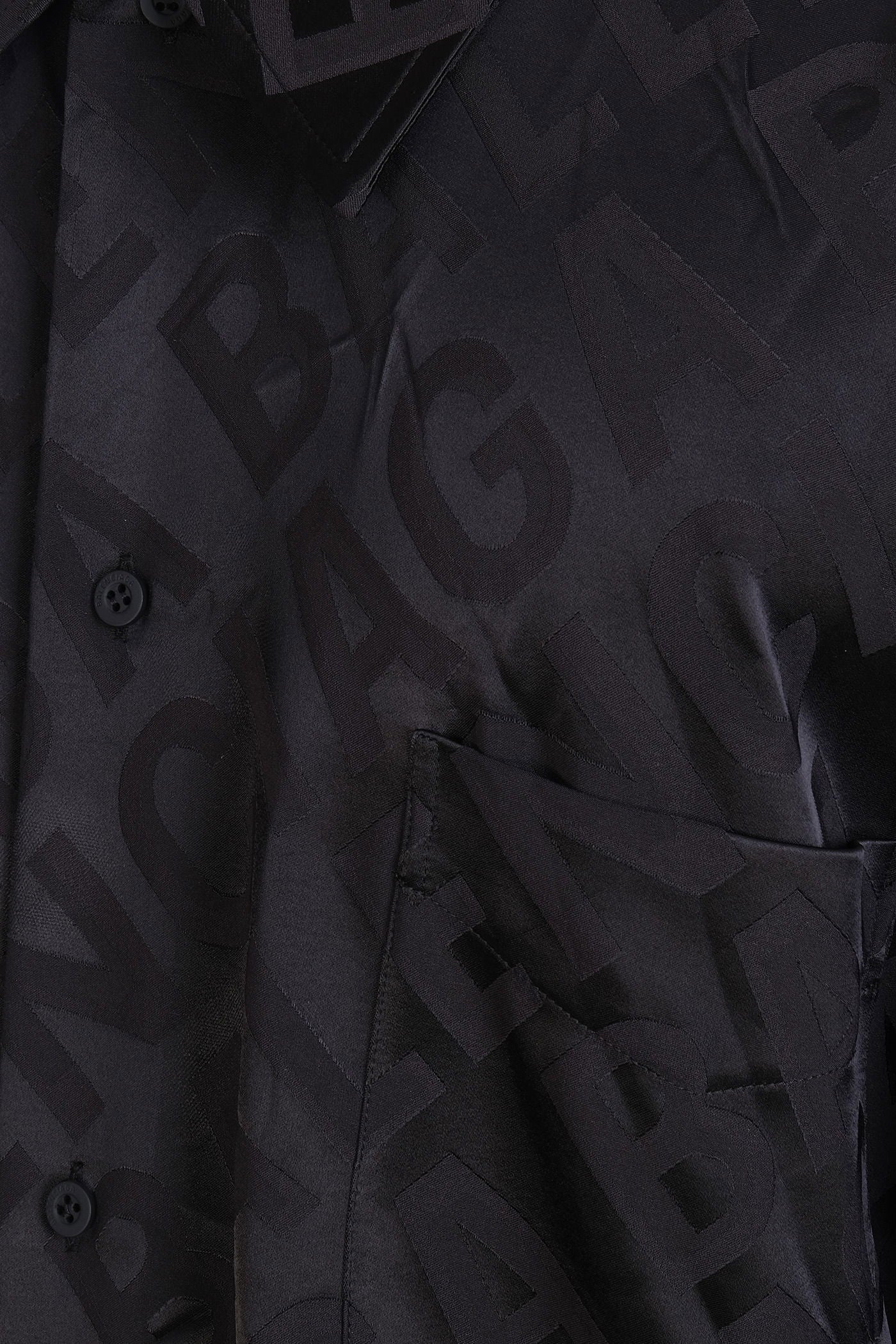 Shirt in black viscose - Image 5