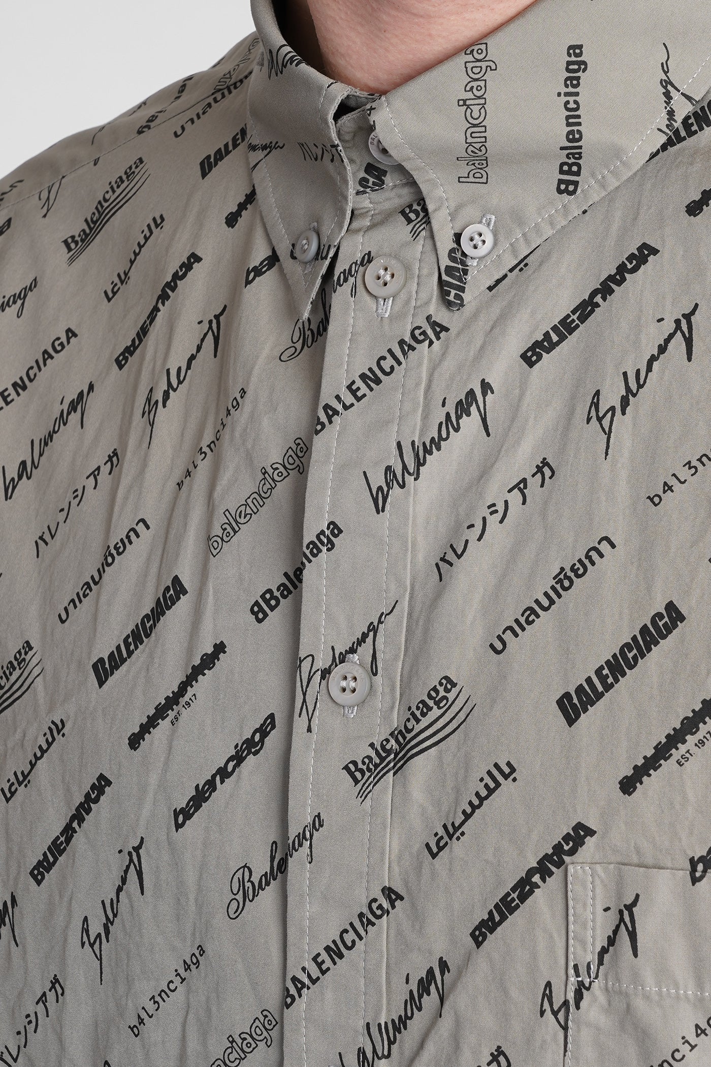 Shirt in green cotton - Image 5