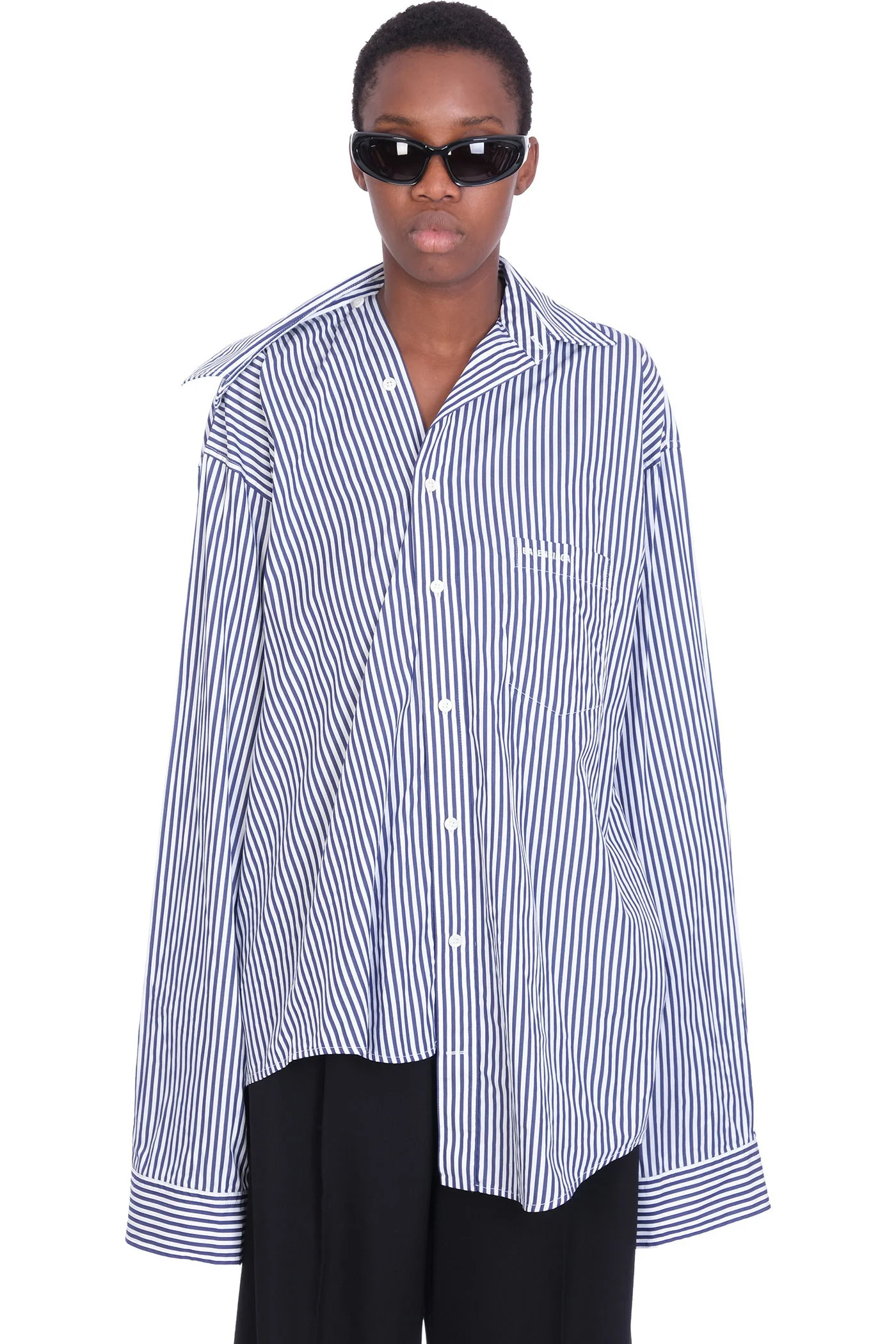 Shirt in white cotton