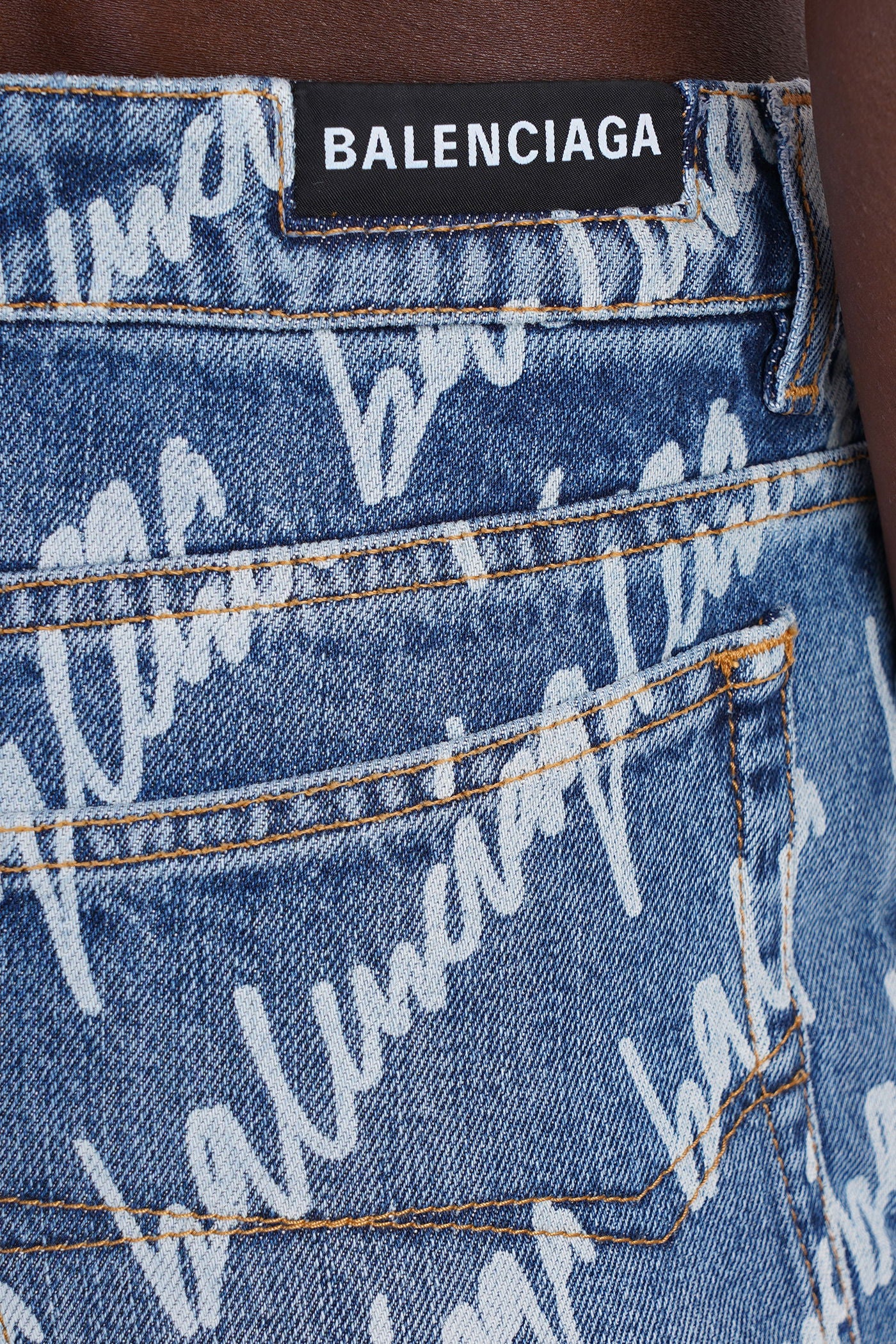 Skirt in cyan denim - Image 5