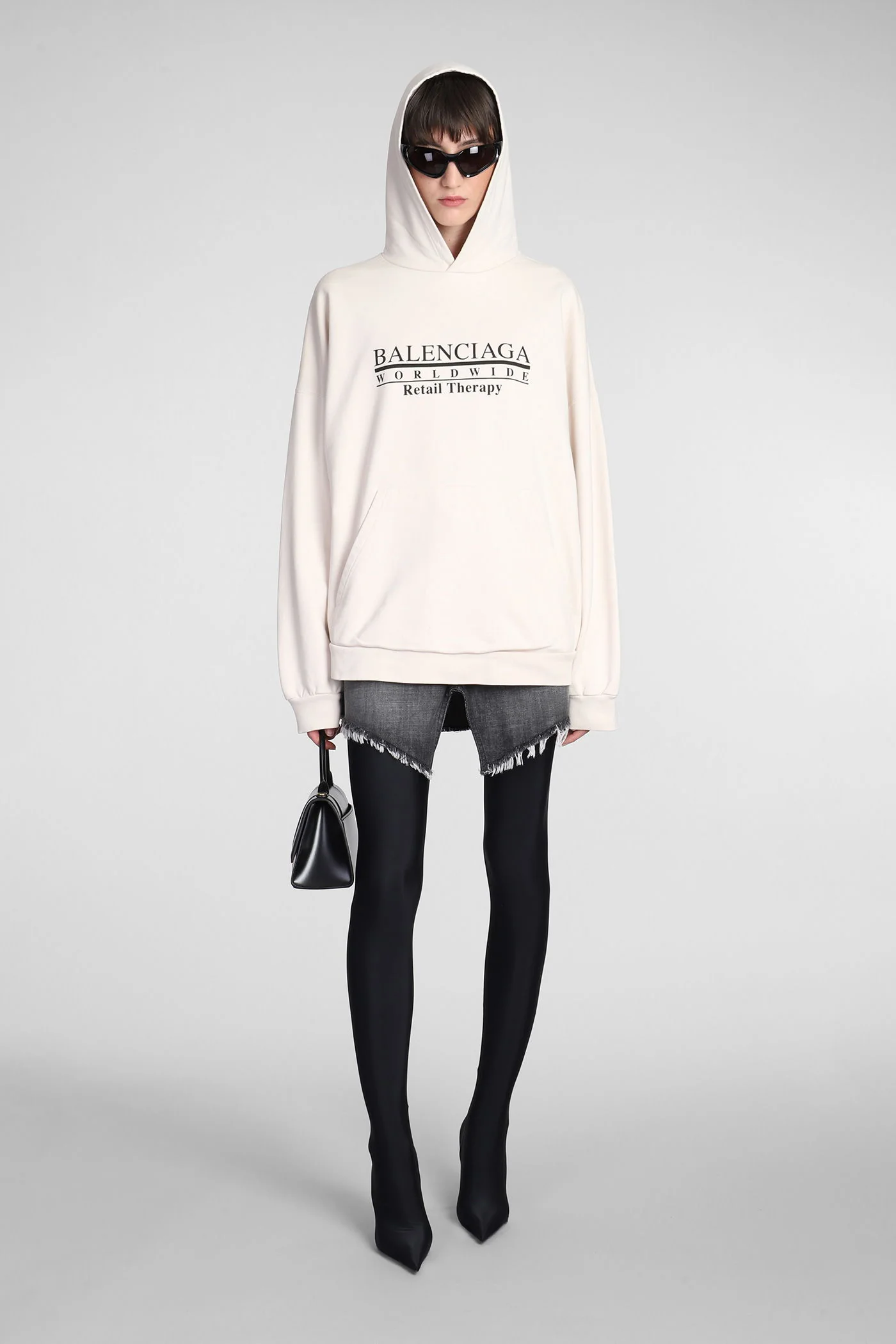 Sweatshirt in beige cotton - Image 2