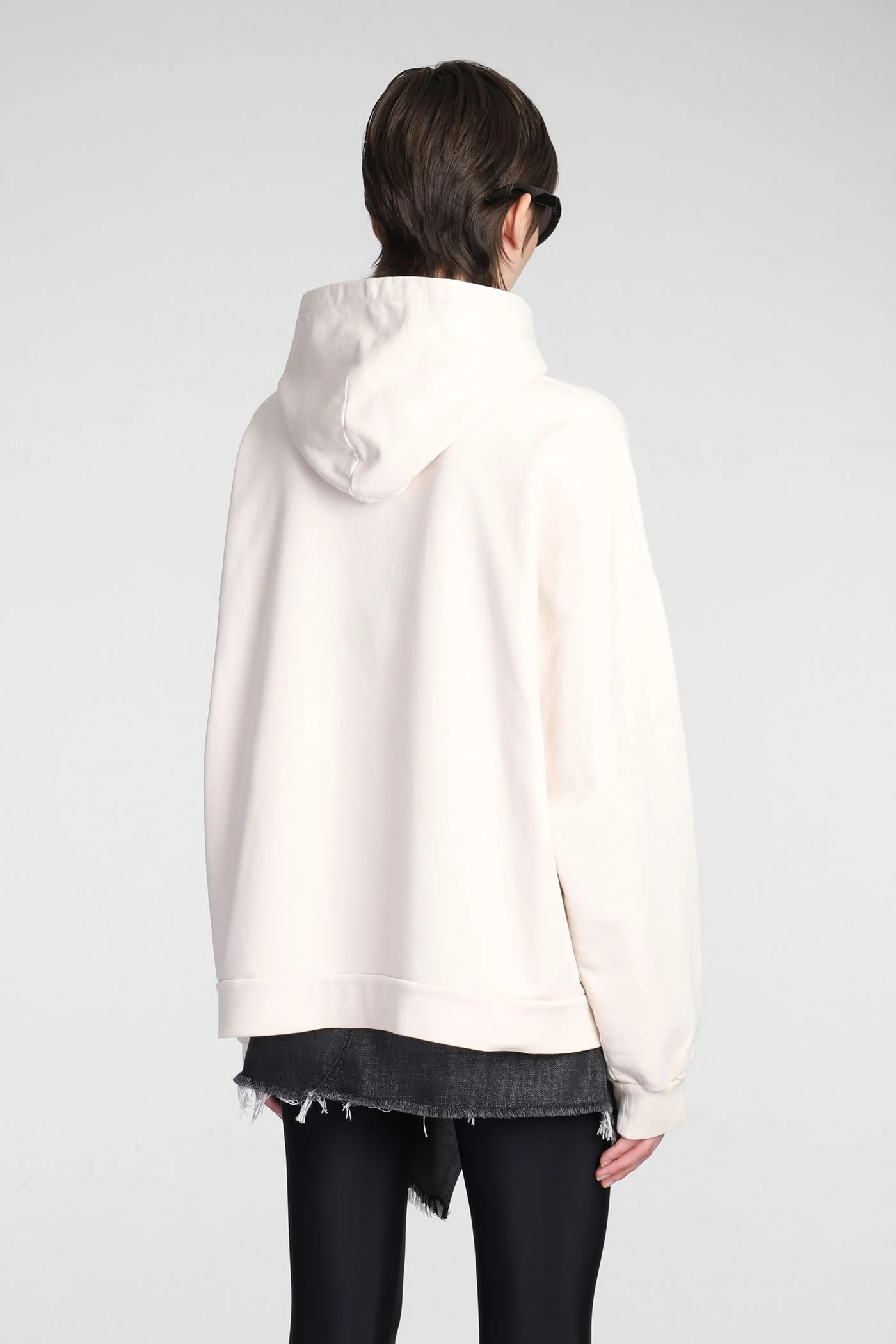 Sweatshirt in beige cotton - Image 3