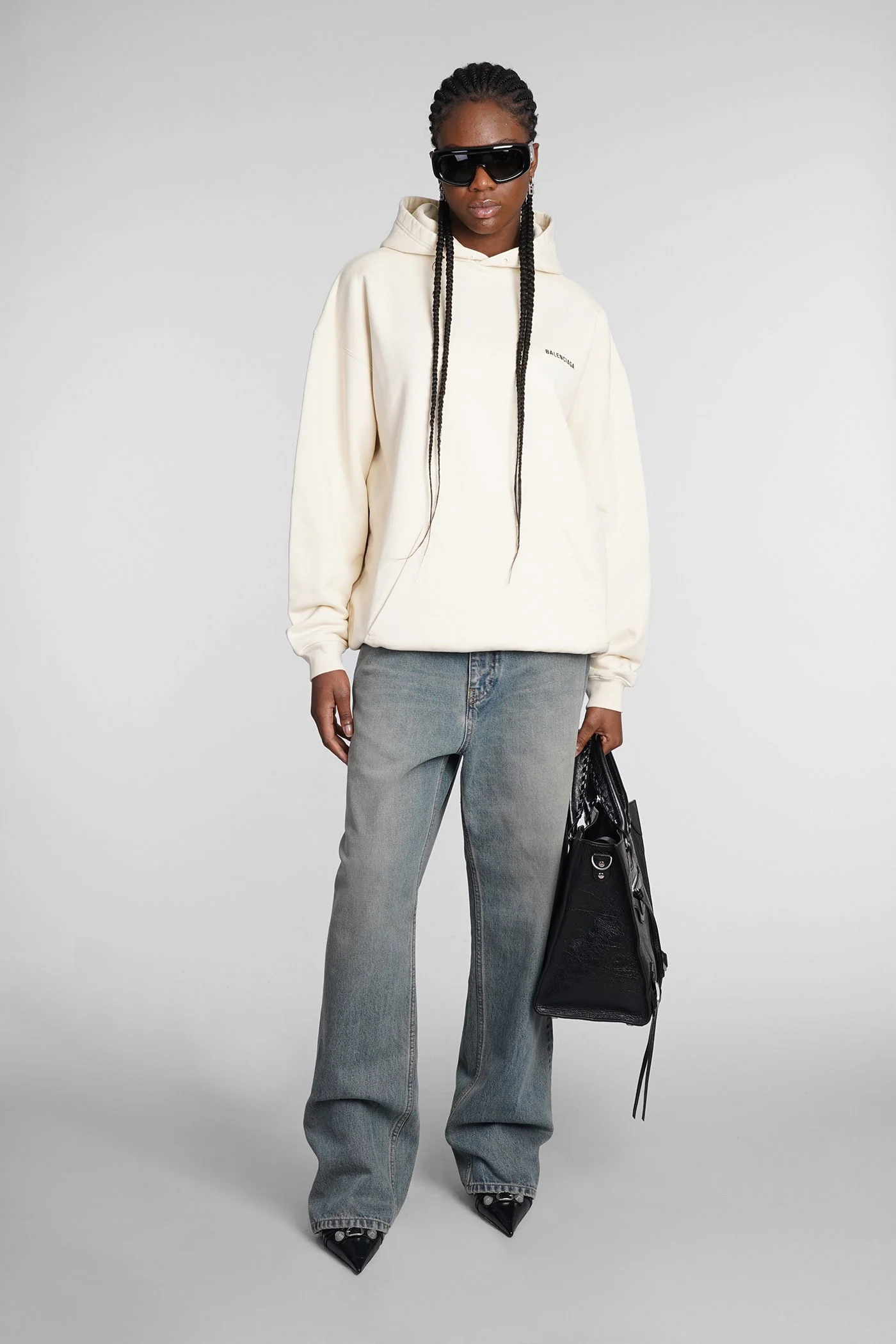 Sweatshirt in beige cotton - Image 2