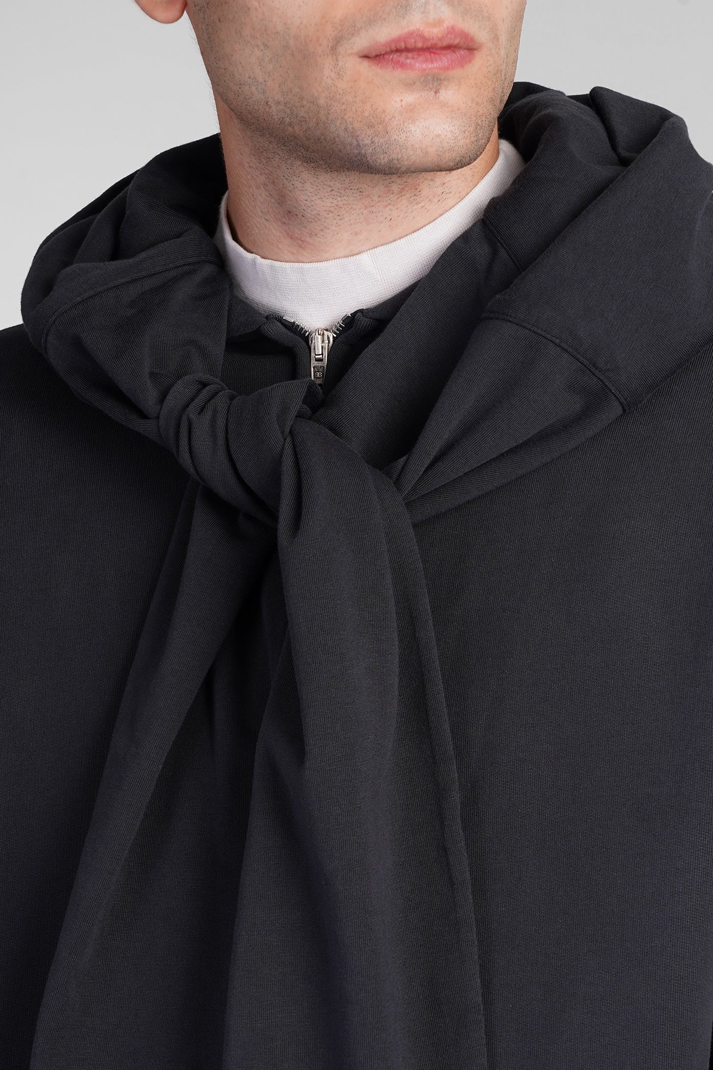 Sweatshirt in black cotton - Image 5