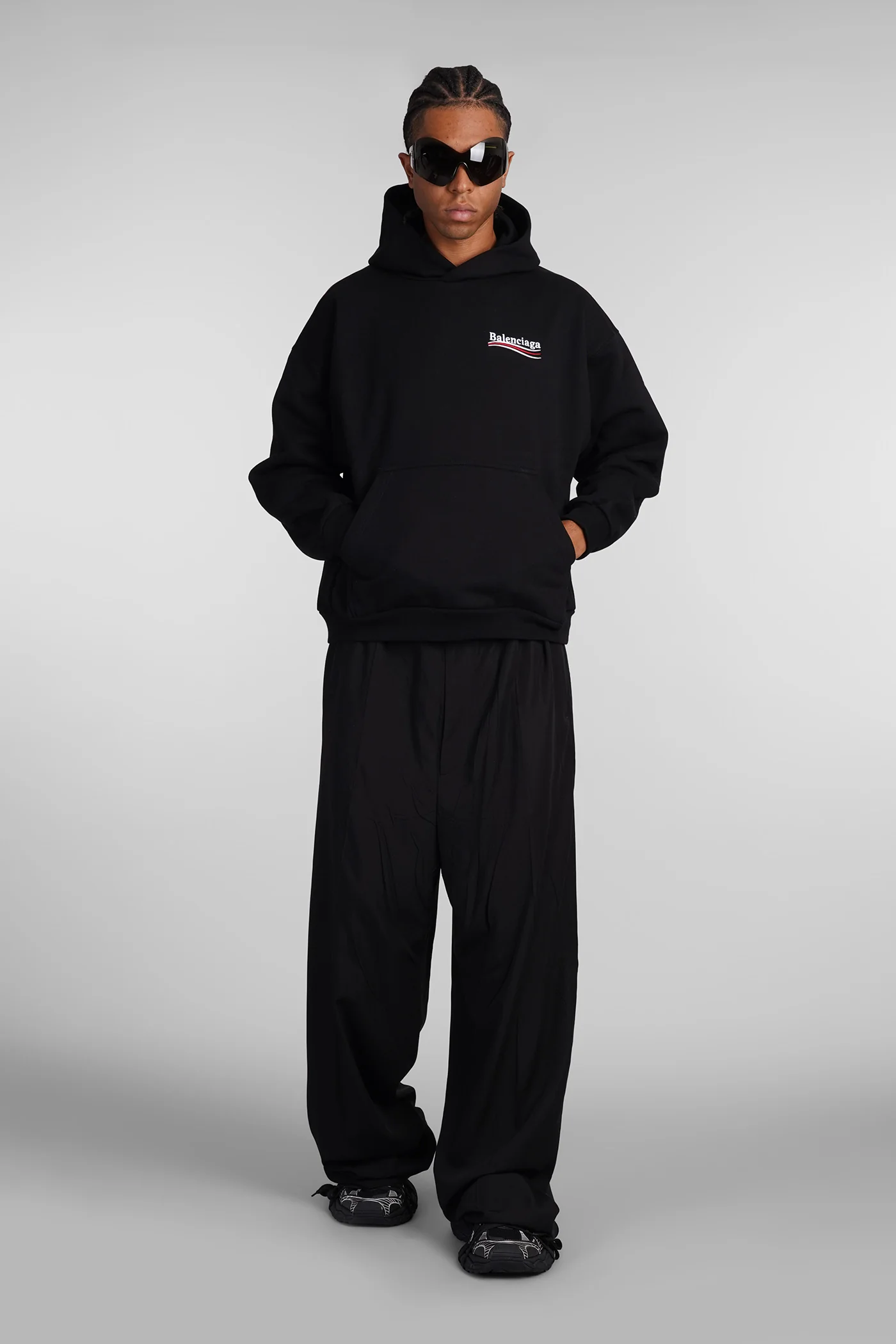 Sweatshirt in black cotton - Image 2