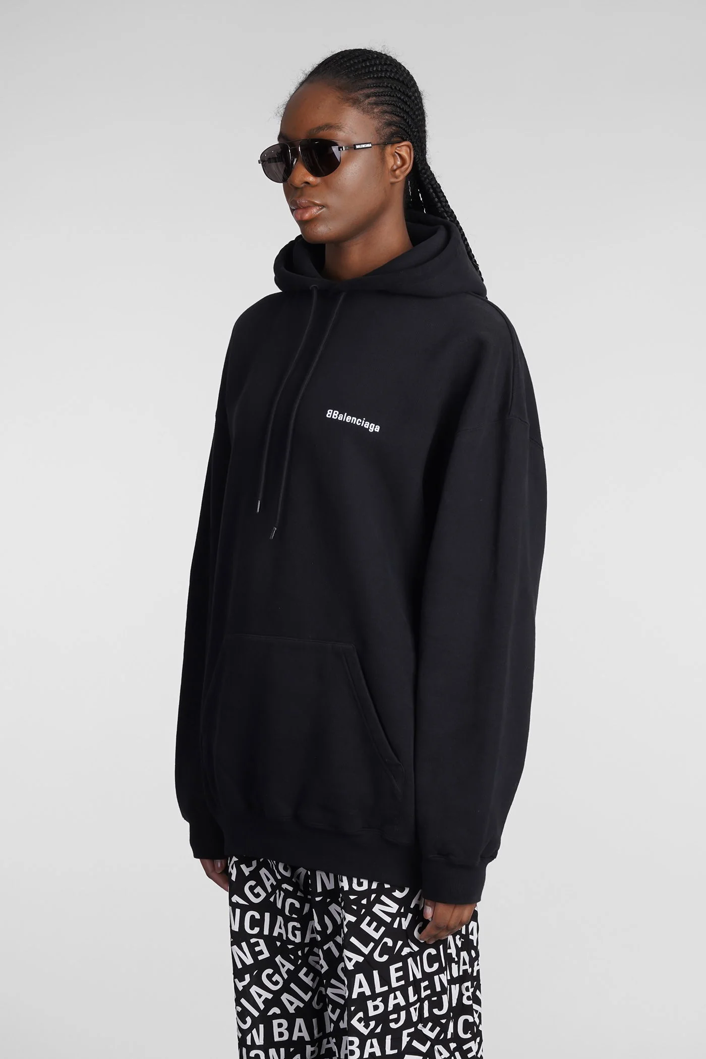 Sweatshirt in black cotton - Image 4