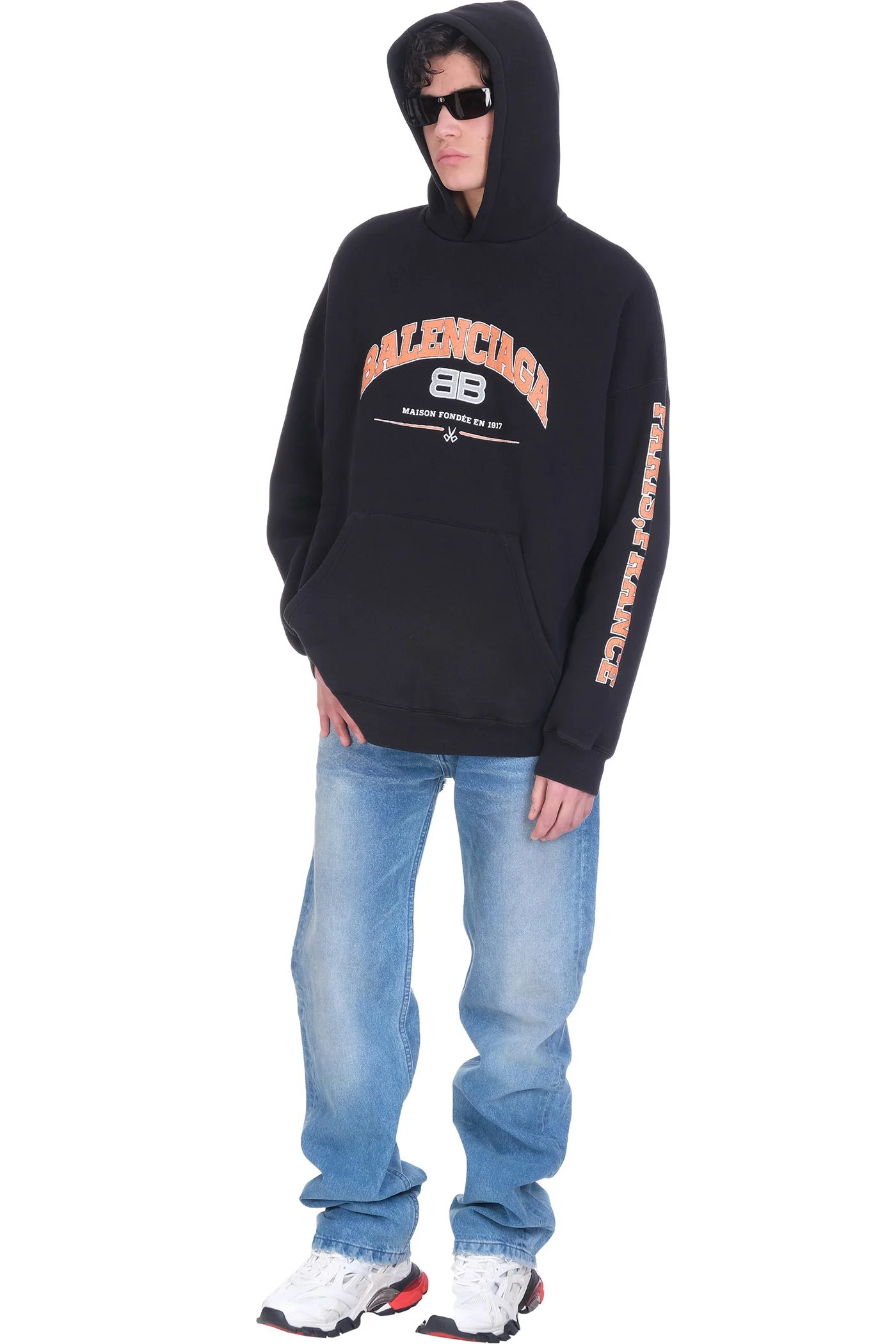 Sweatshirt in black cotton - Image 2