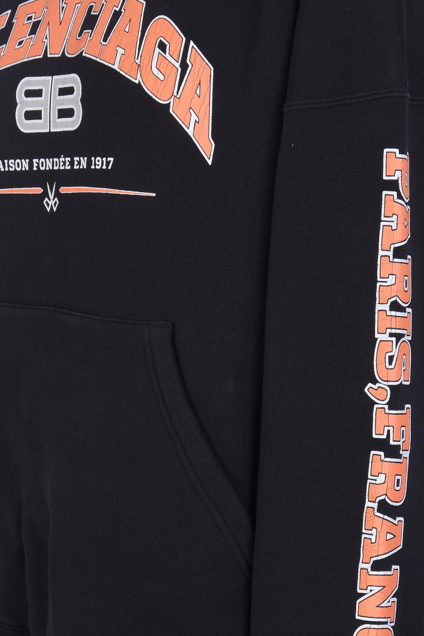 Sweatshirt in black cotton - Image 5