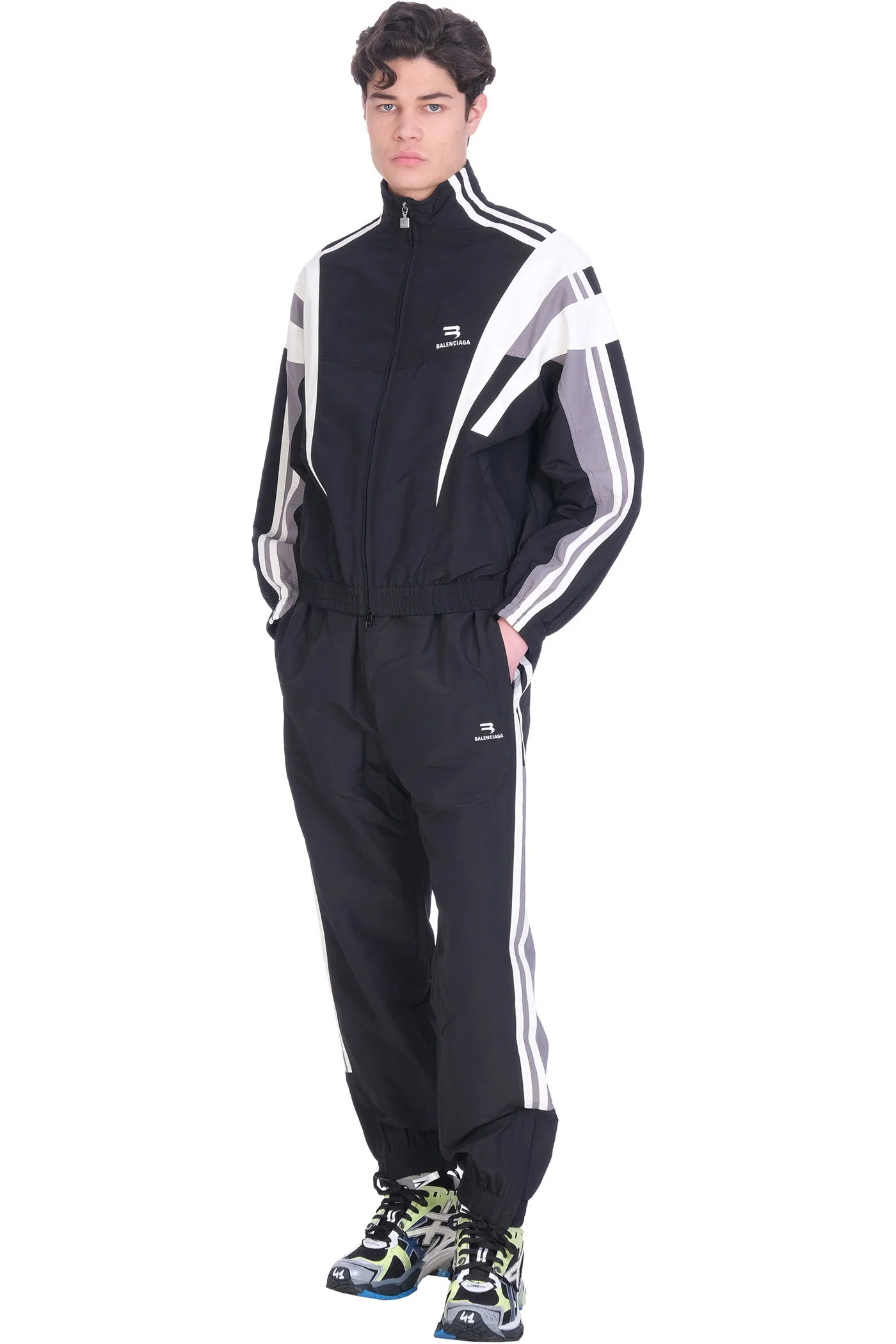 Sweatshirt in black polyamide - Image 2