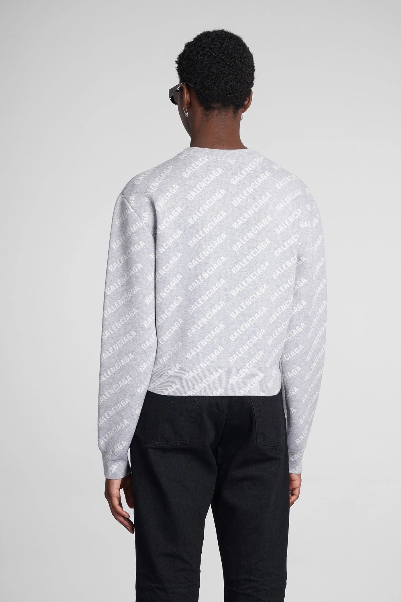 Sweatshirt in grey wool - Image 3