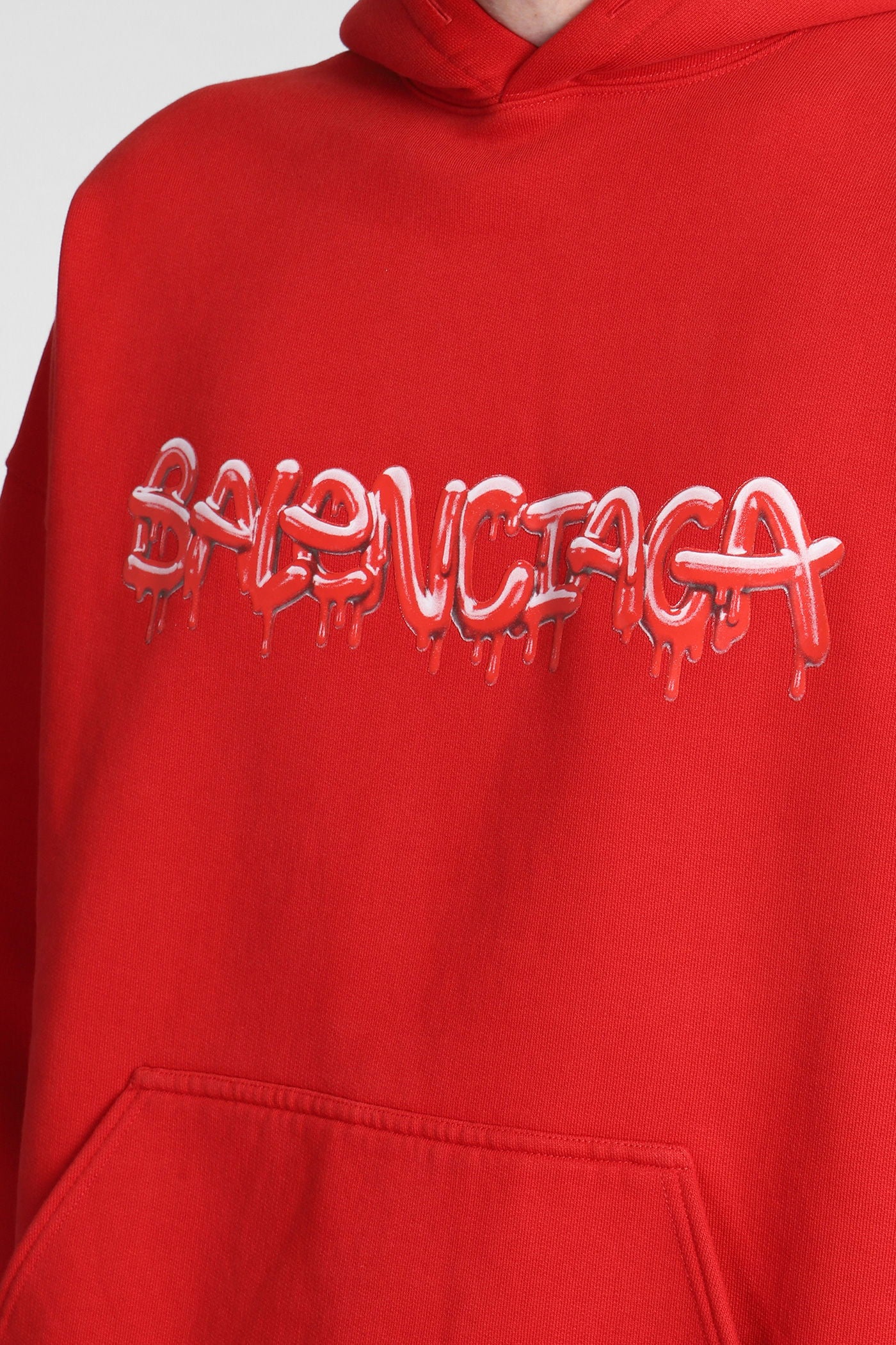 Sweatshirt in red cotton - Image 5